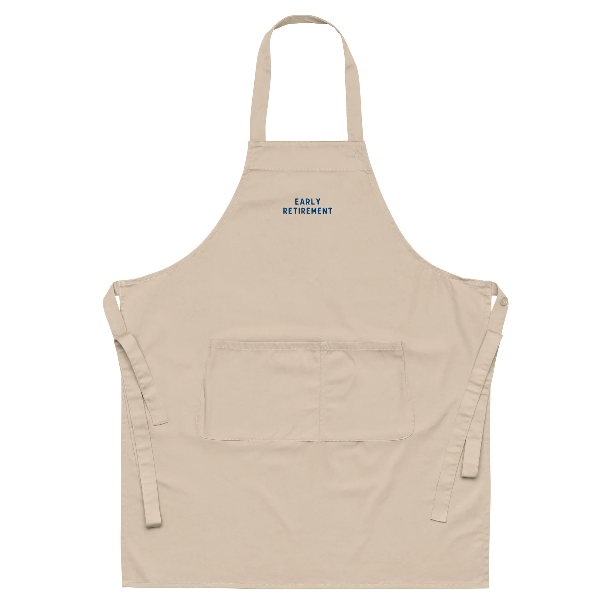 Early Retirement Embroidered Organic Cotton Apron - Image 3
