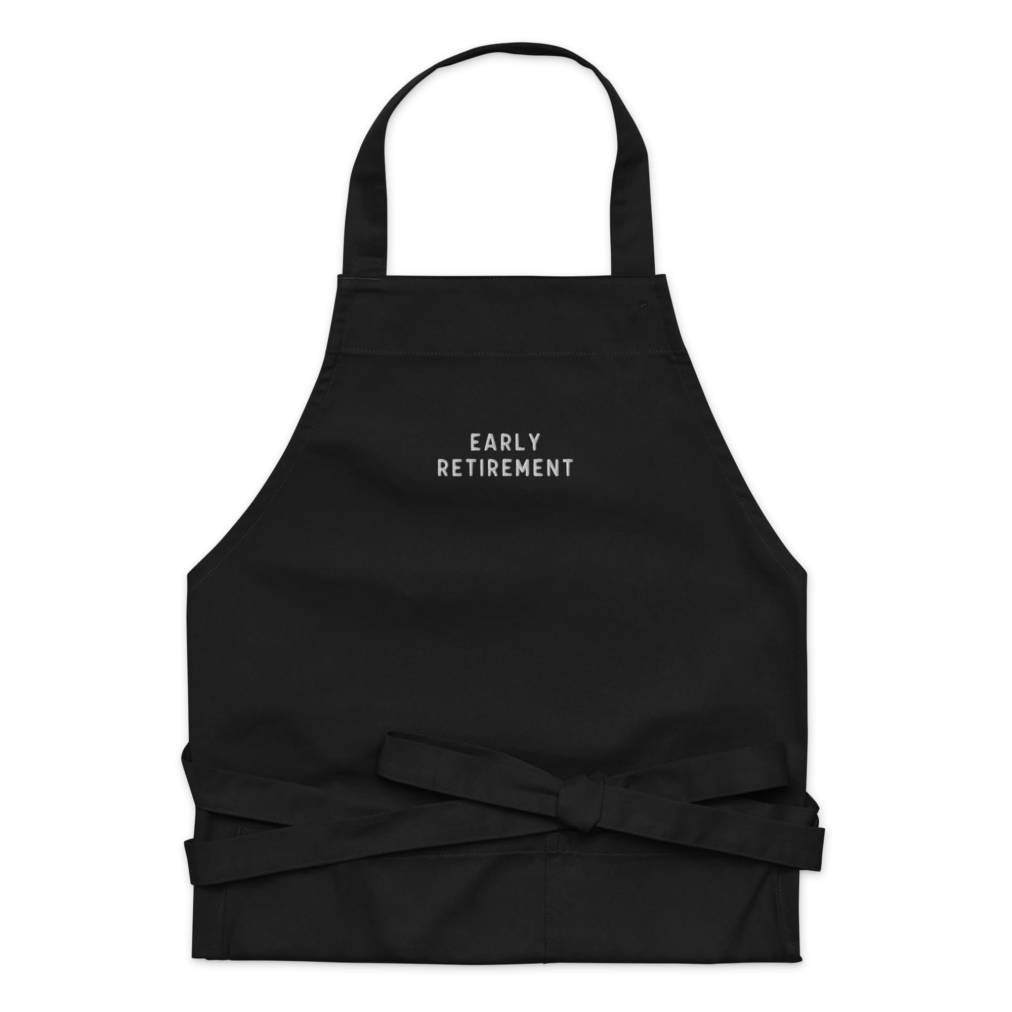 Early Retirement Embroidered Organic Cotton Apron - Image 6