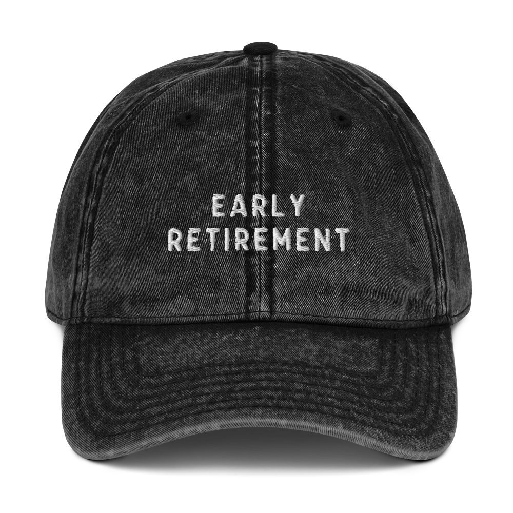 Early Retirement Embroidered Vintage Cap - Image 3