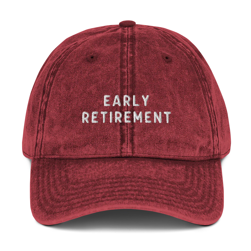 Early Retirement Embroidered Vintage Cap - Image 4