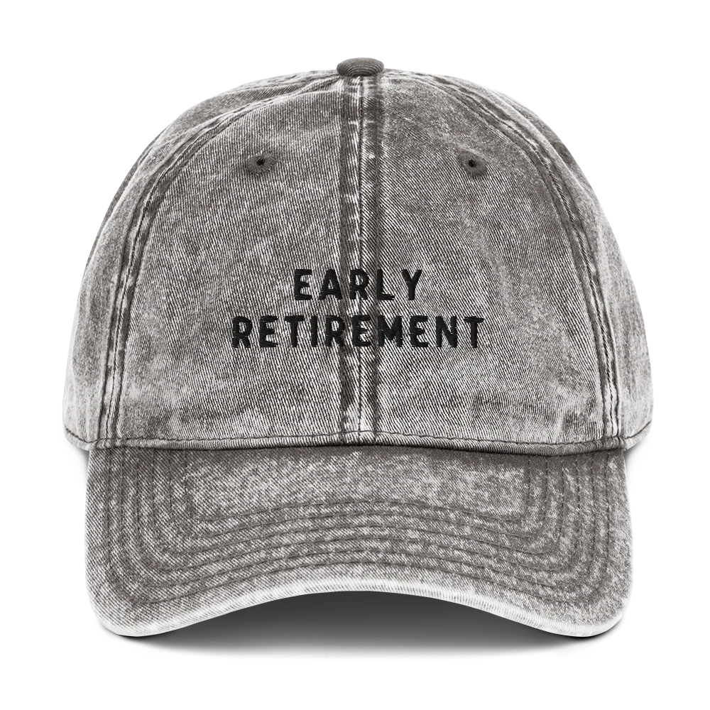 Early Retirement Embroidered Vintage Cap - Image 8