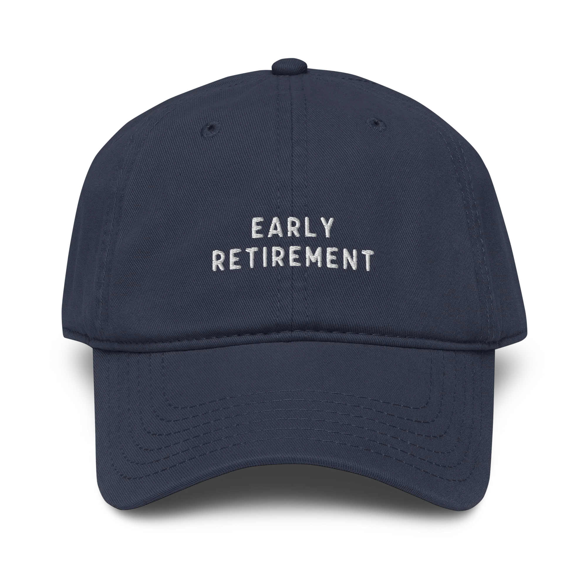 Early Retirement Embroidered Vintage Wash Baseball Cap