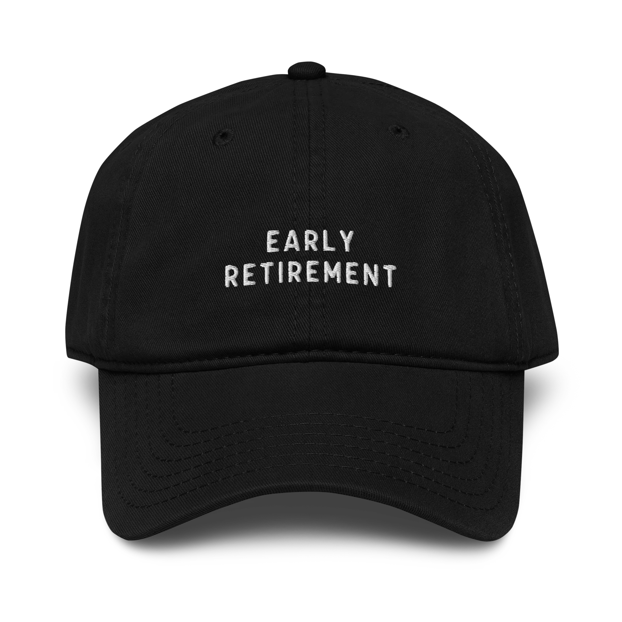 Early Retirement Embroidered Vintage Wash Baseball Cap - Image 7