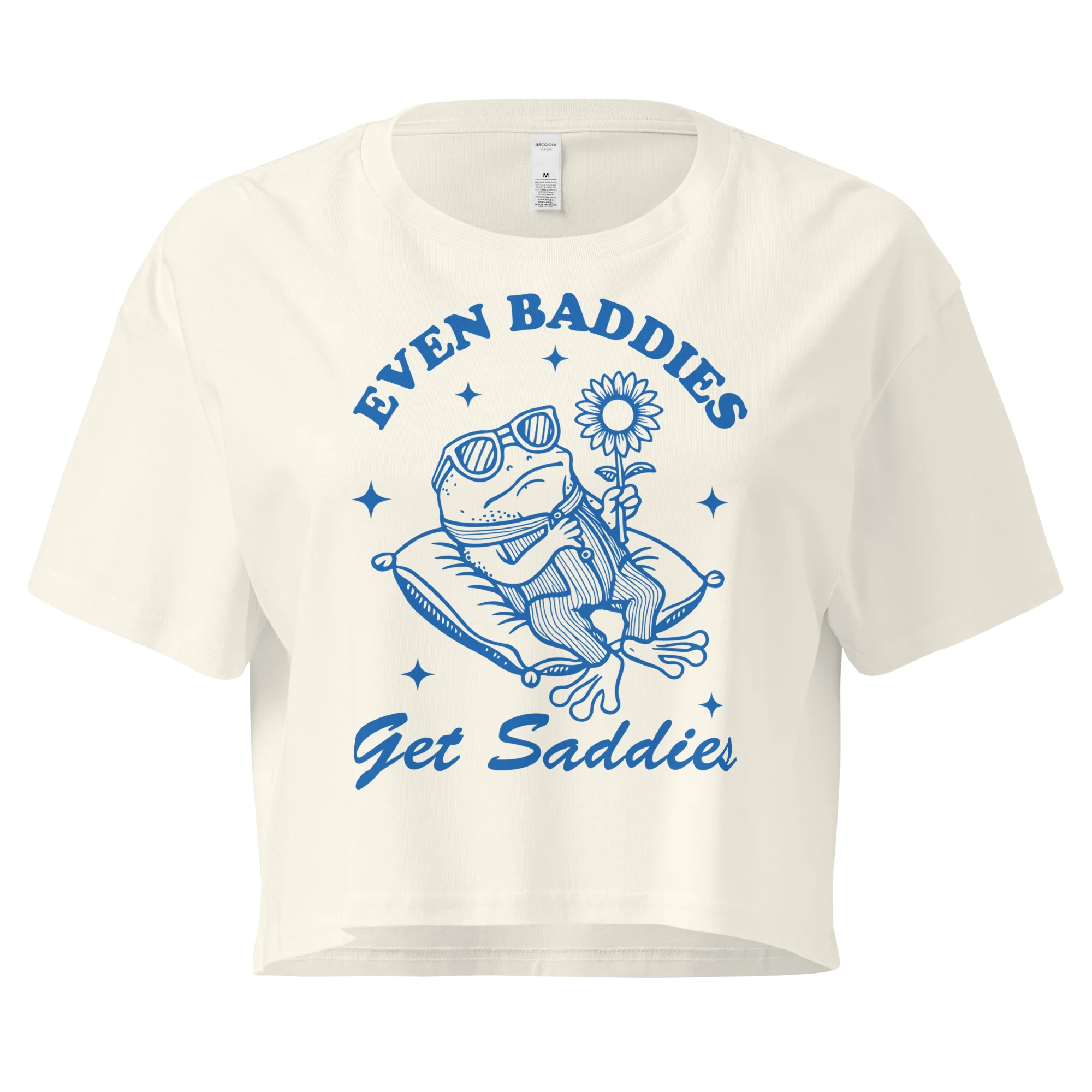 Even Baddies Get Saddies Crop Tee - Image 3