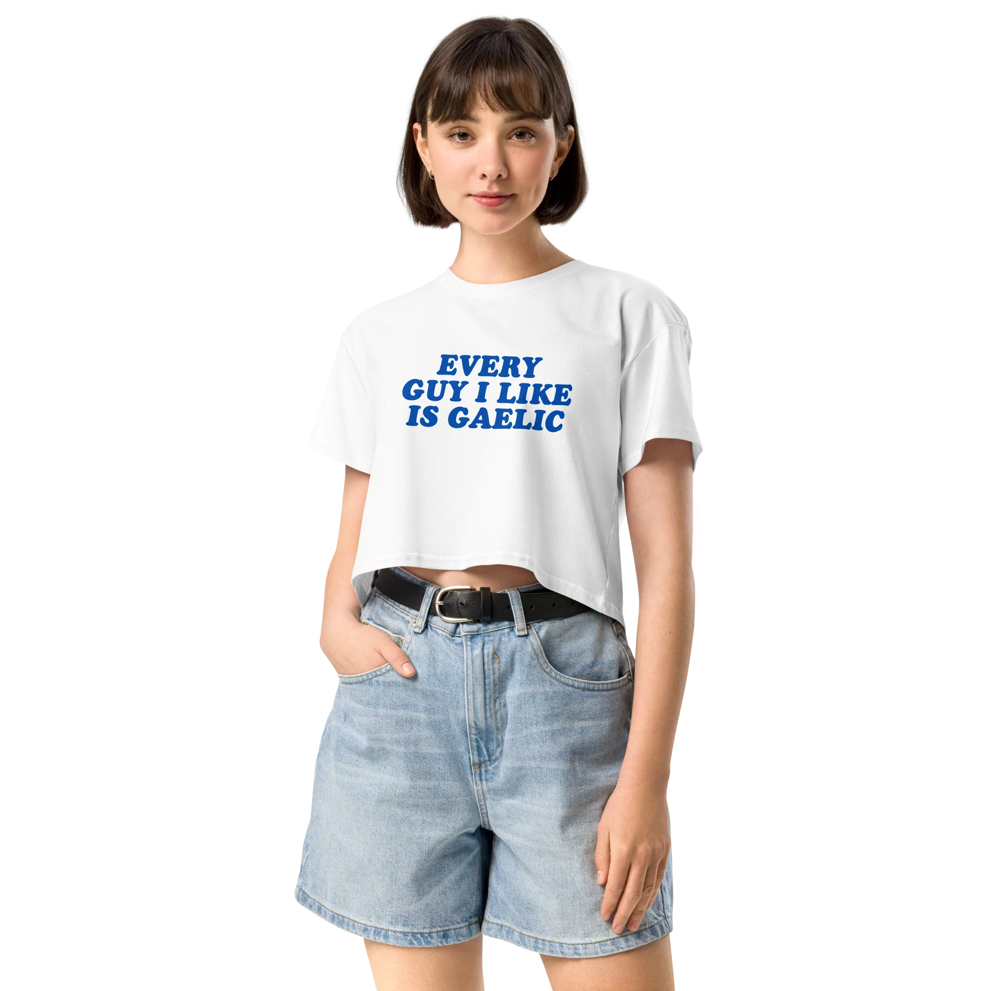 Every Guy I Like Is Gaelic Crop Tee - Image 2