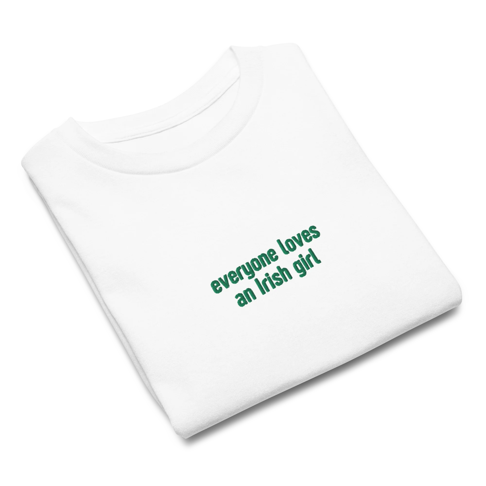 Everyone Loves an Irish Girl Embroidered Baby Tee - Image 3