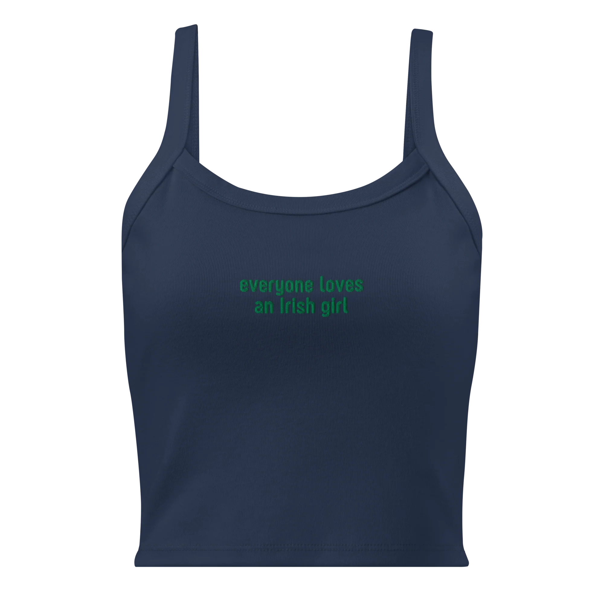Everyone Loves an Irish Girl Rib Embroidered Tank Top - Image 5