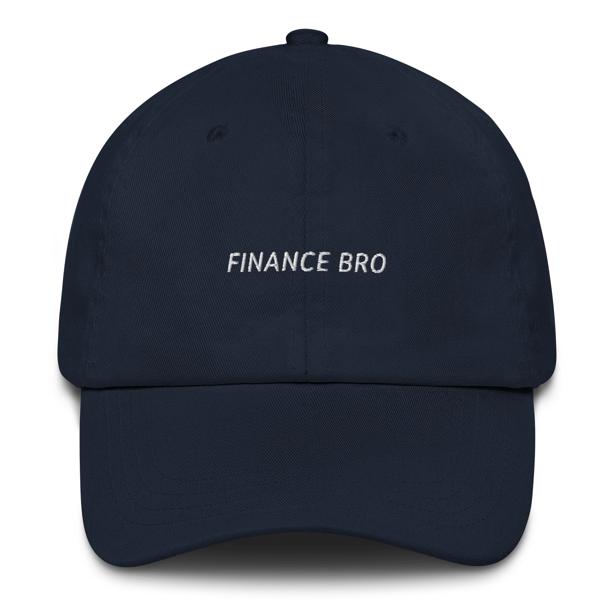 Finance Bro Funny Embroidered Cap