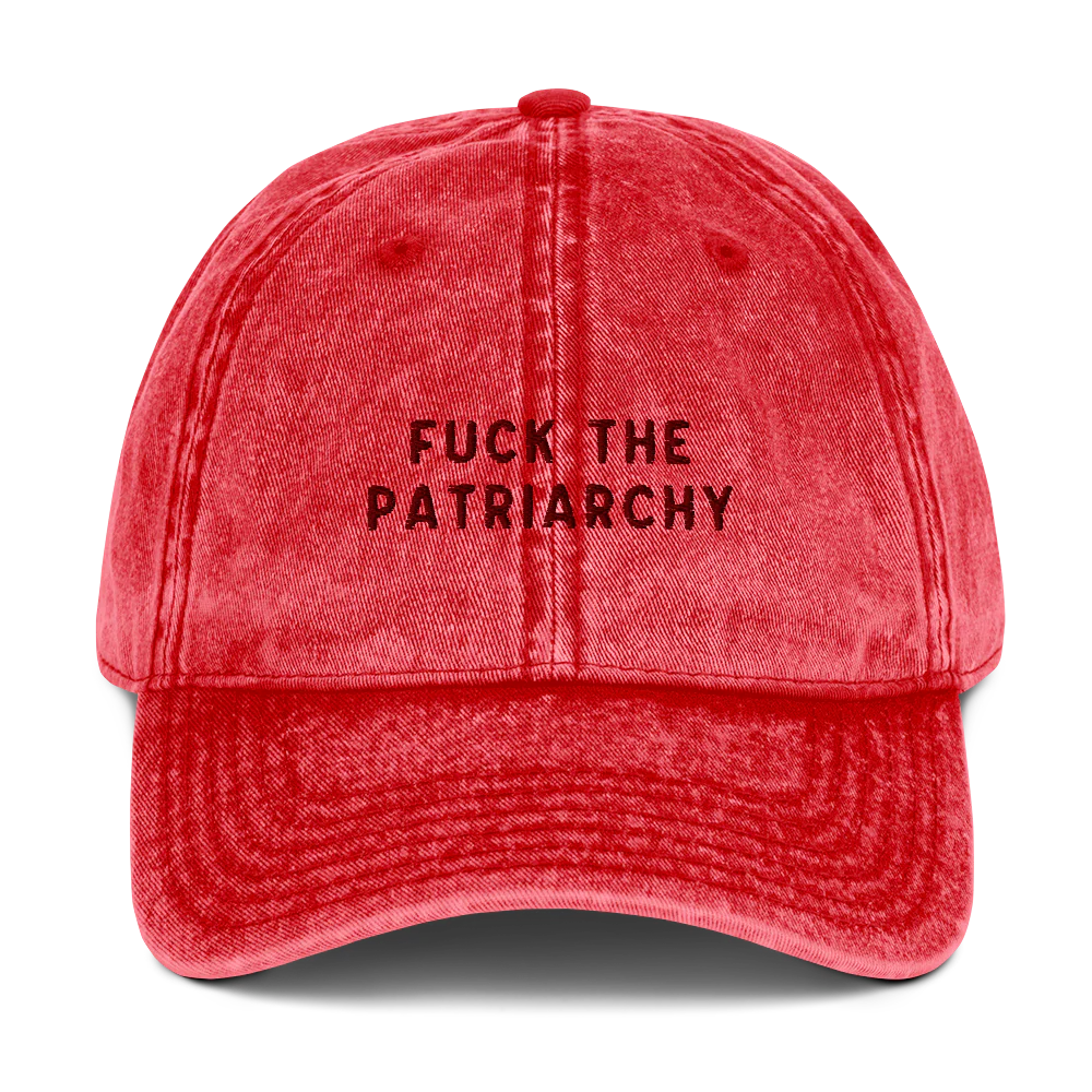Fuck the Patriarchy Feminist Embroidered Vintage Cap - Image 7