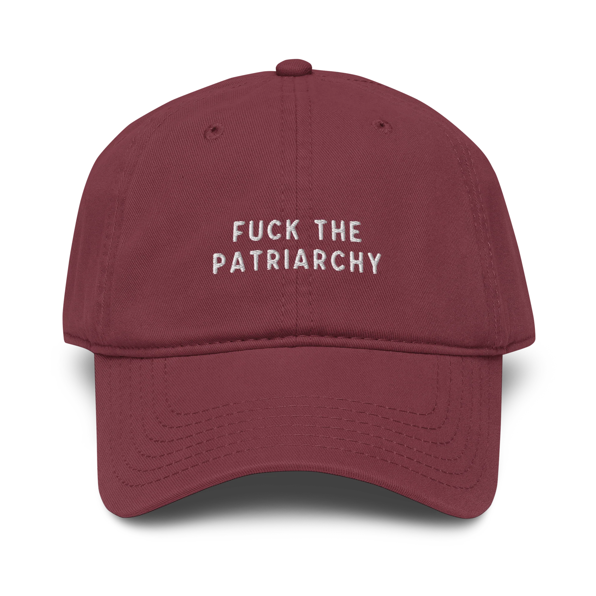 Fuck the Patriarchy Feminist Embroidered Vintage Wash Baseball Cap