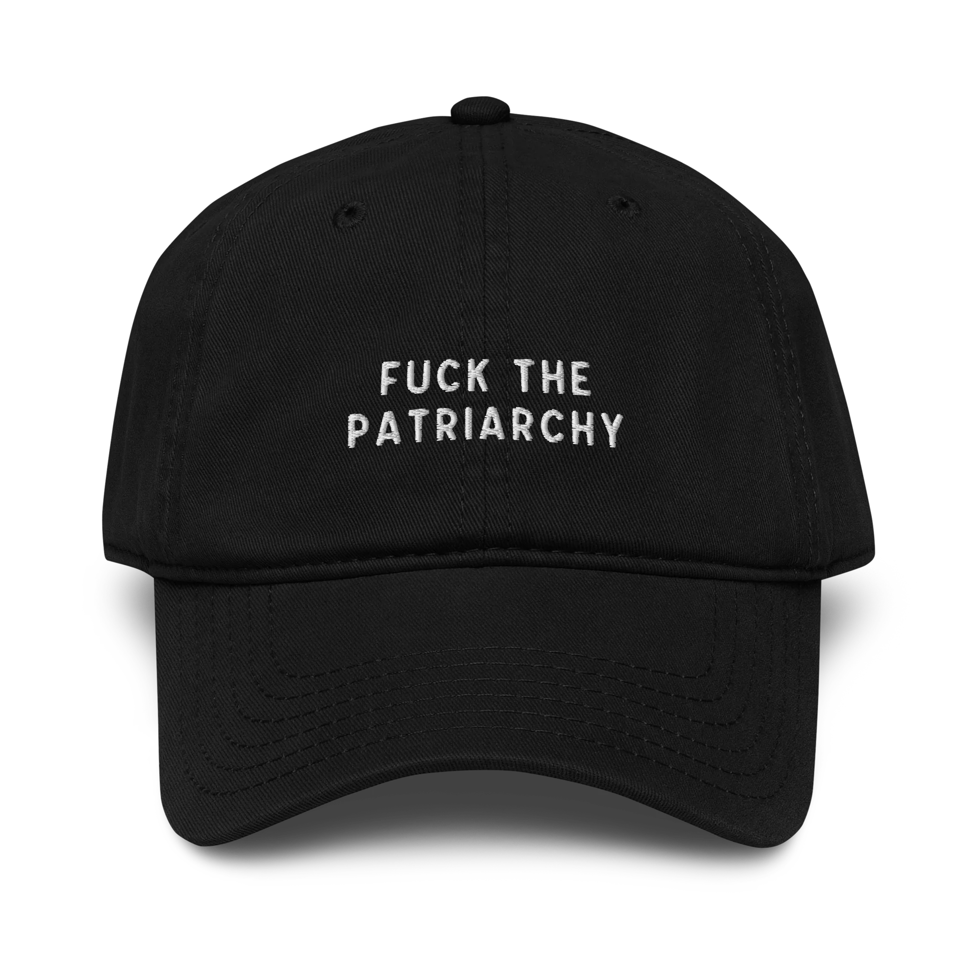 Fuck the Patriarchy Feminist Embroidered Vintage Wash Baseball Cap - Image 4