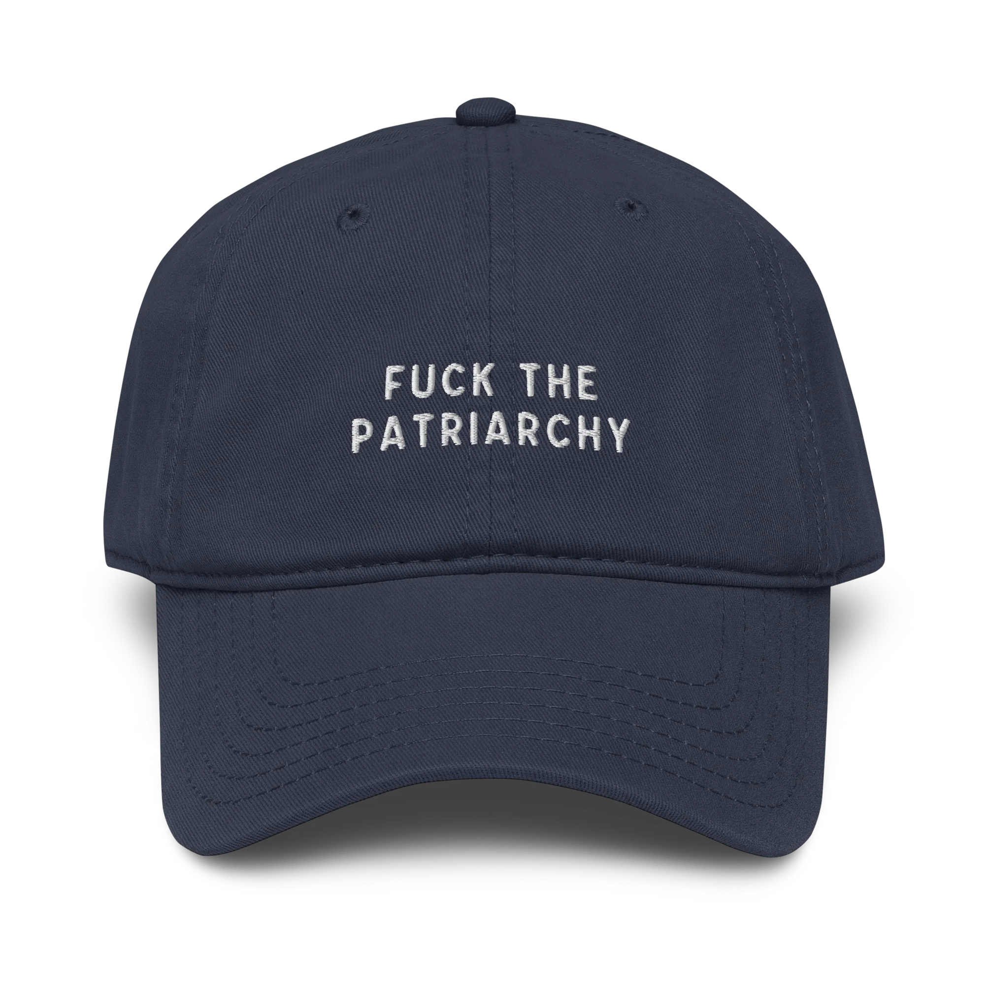 Fuck the Patriarchy Feminist Embroidered Vintage Wash Baseball Cap - Image 5