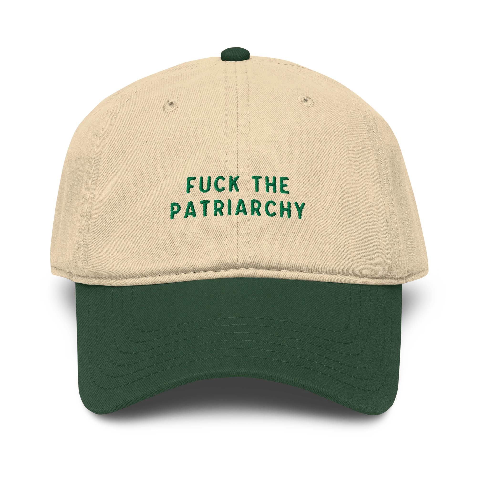 Fuck the Patriarchy Feminist Embroidered Vintage Wash Baseball Cap - Image 6