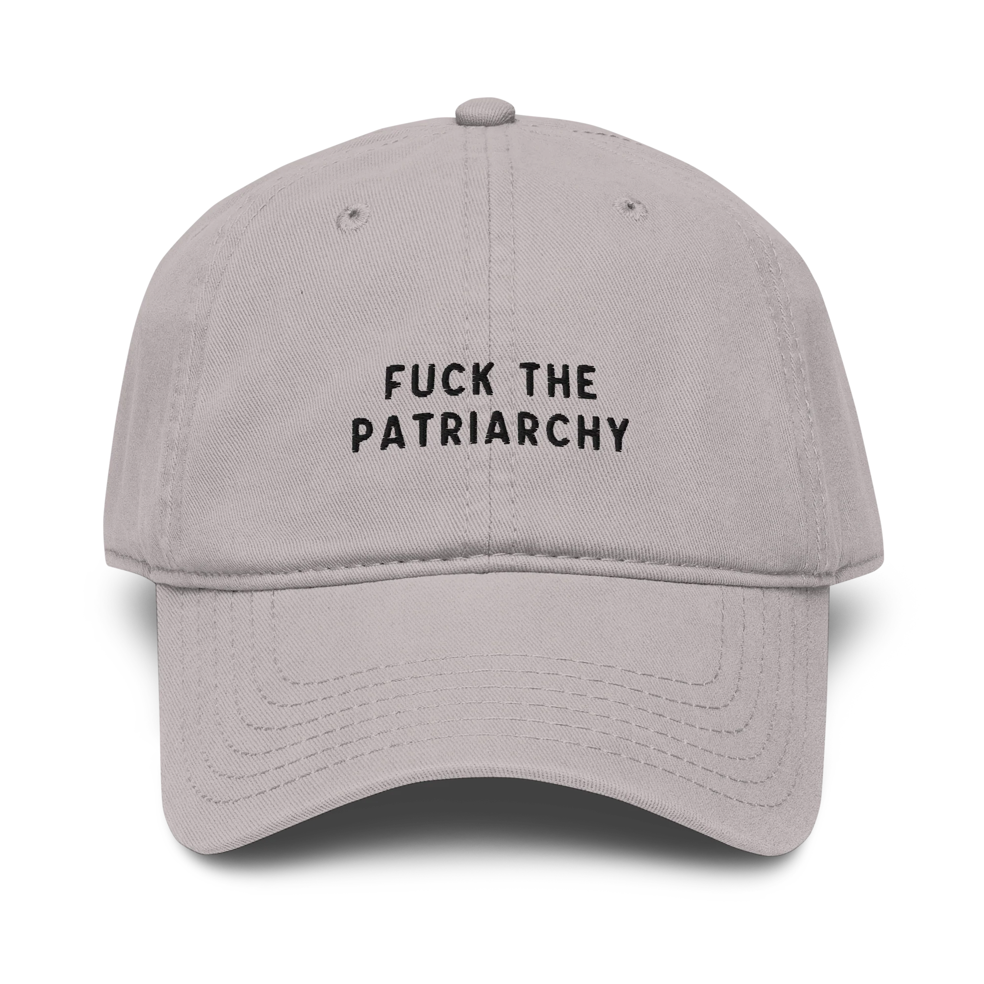 Fuck the Patriarchy Feminist Embroidered Vintage Wash Baseball Cap - Image 7