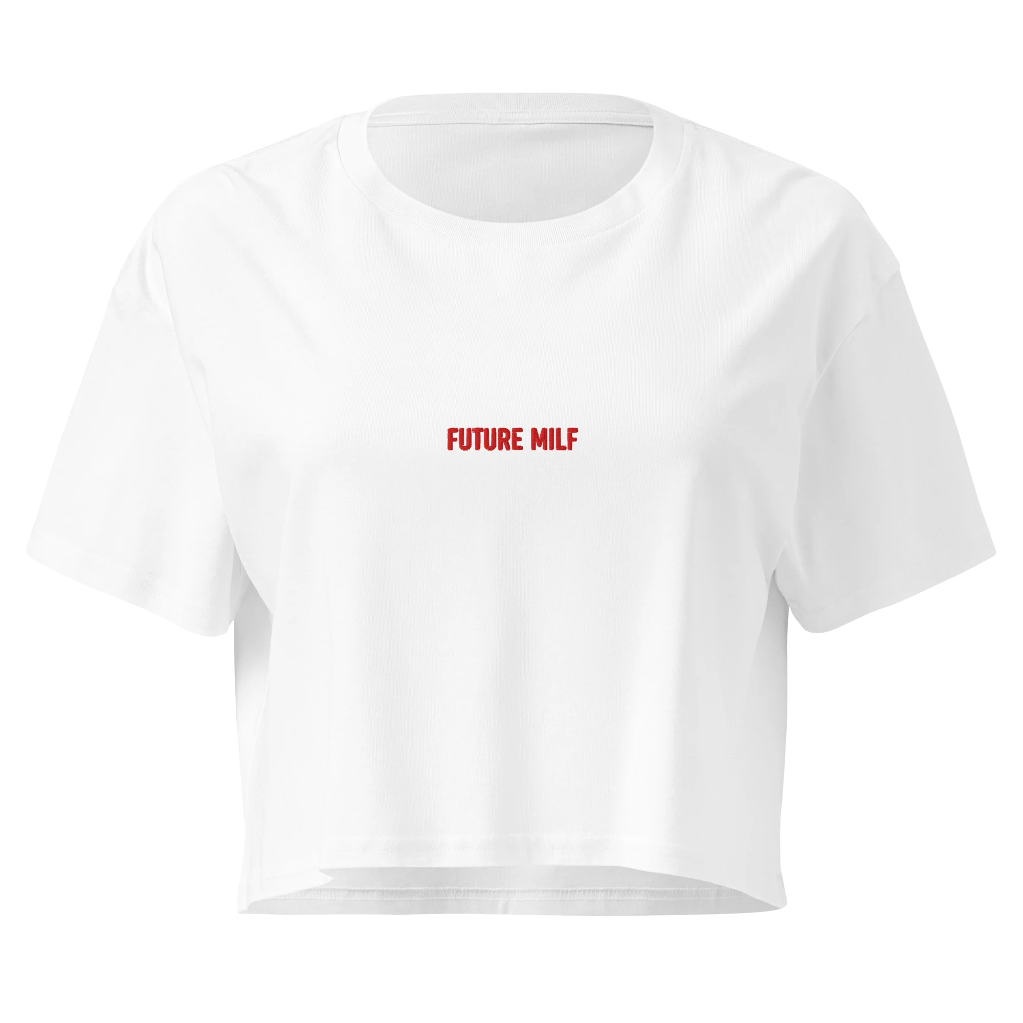 Future MILF Embroidered Crop Tee - Image 7