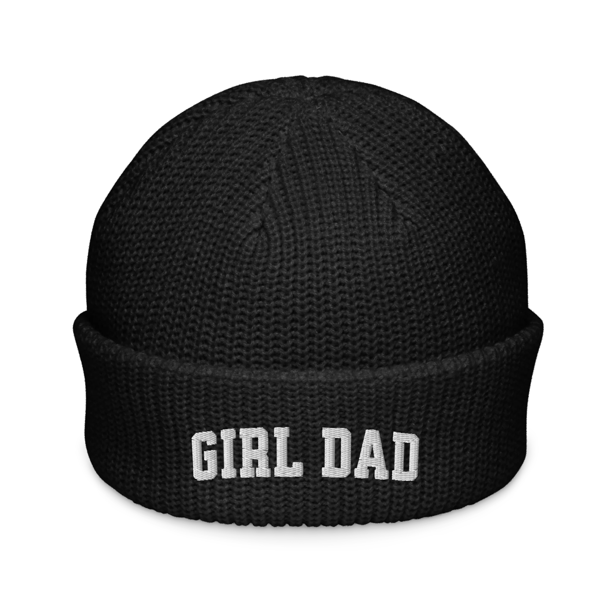 Girl Dad Embroidered Cable Beanie - Image 10