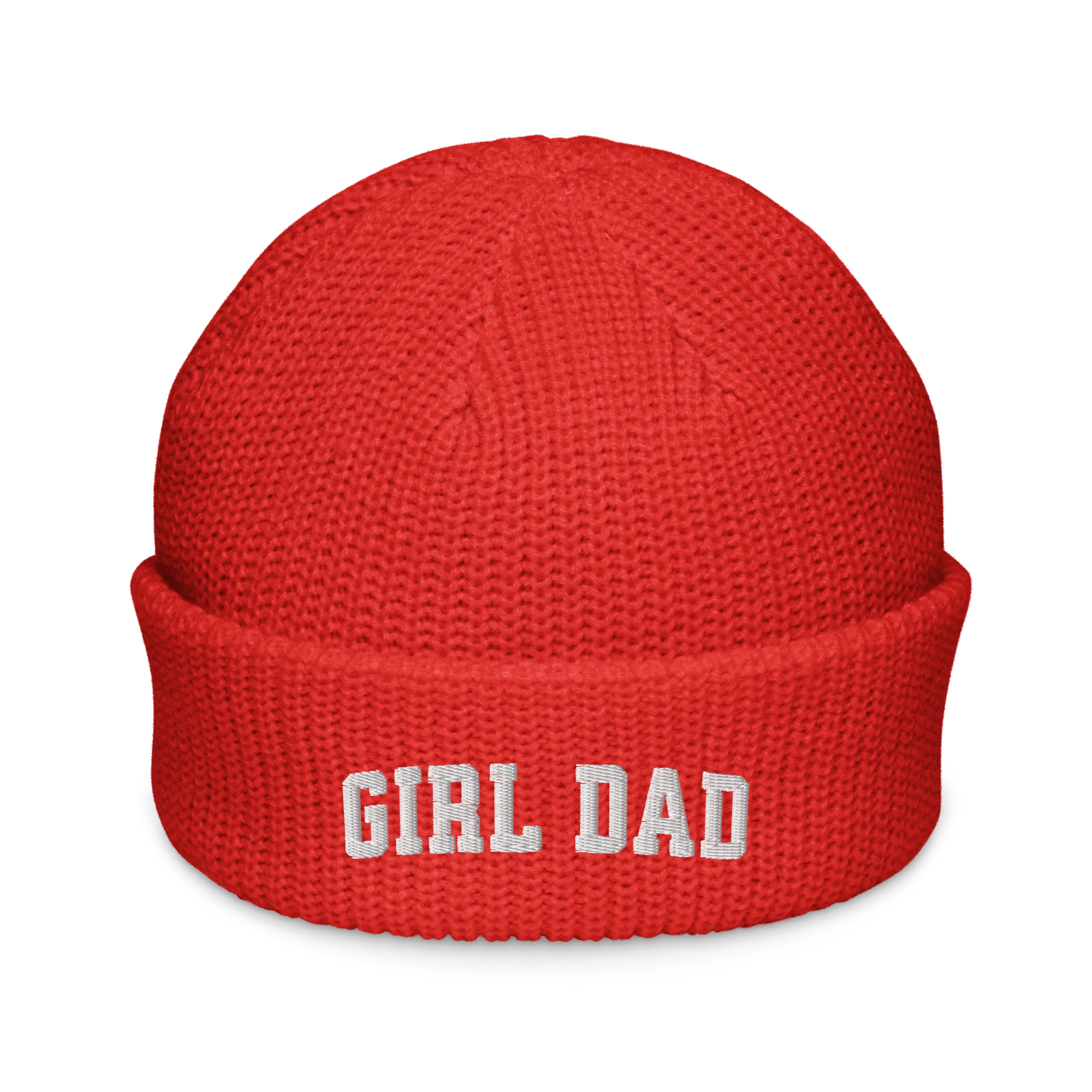 Girl Dad Embroidered Cable Beanie - Image 11