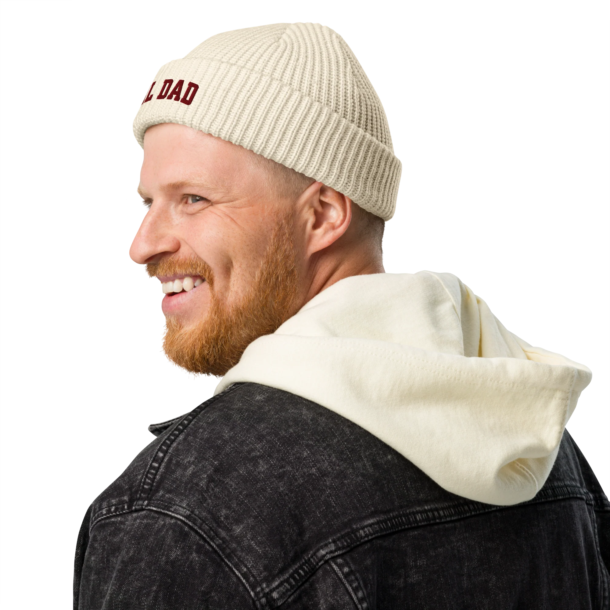 Girl Dad Embroidered Cable Beanie - Image 2