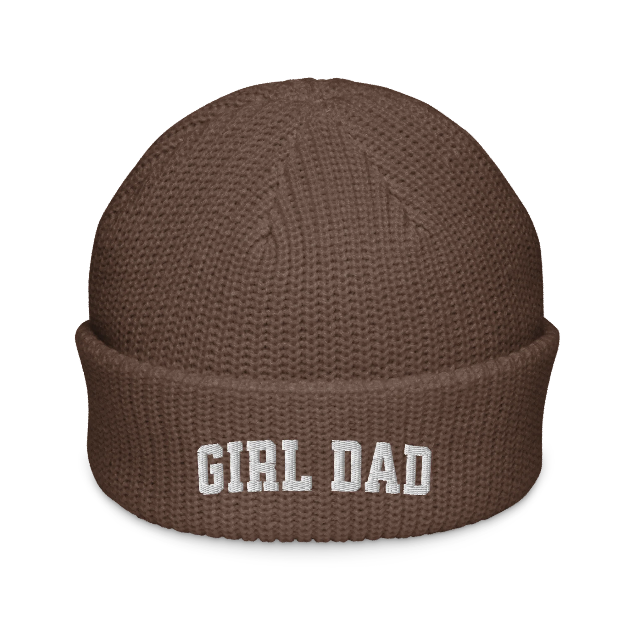 Girl Dad Embroidered Cable Beanie - Image 3
