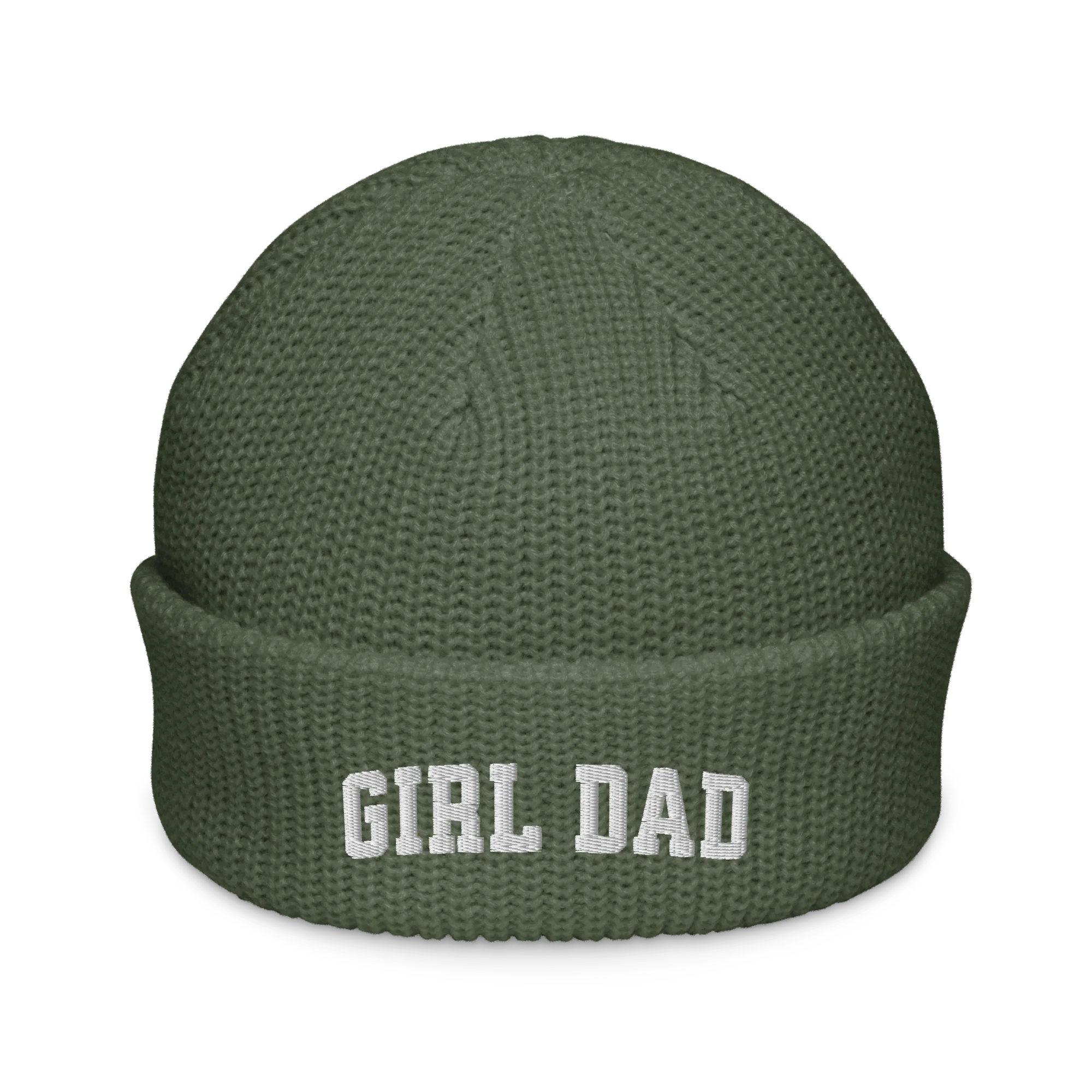 Girl Dad Embroidered Cable Beanie - Image 7
