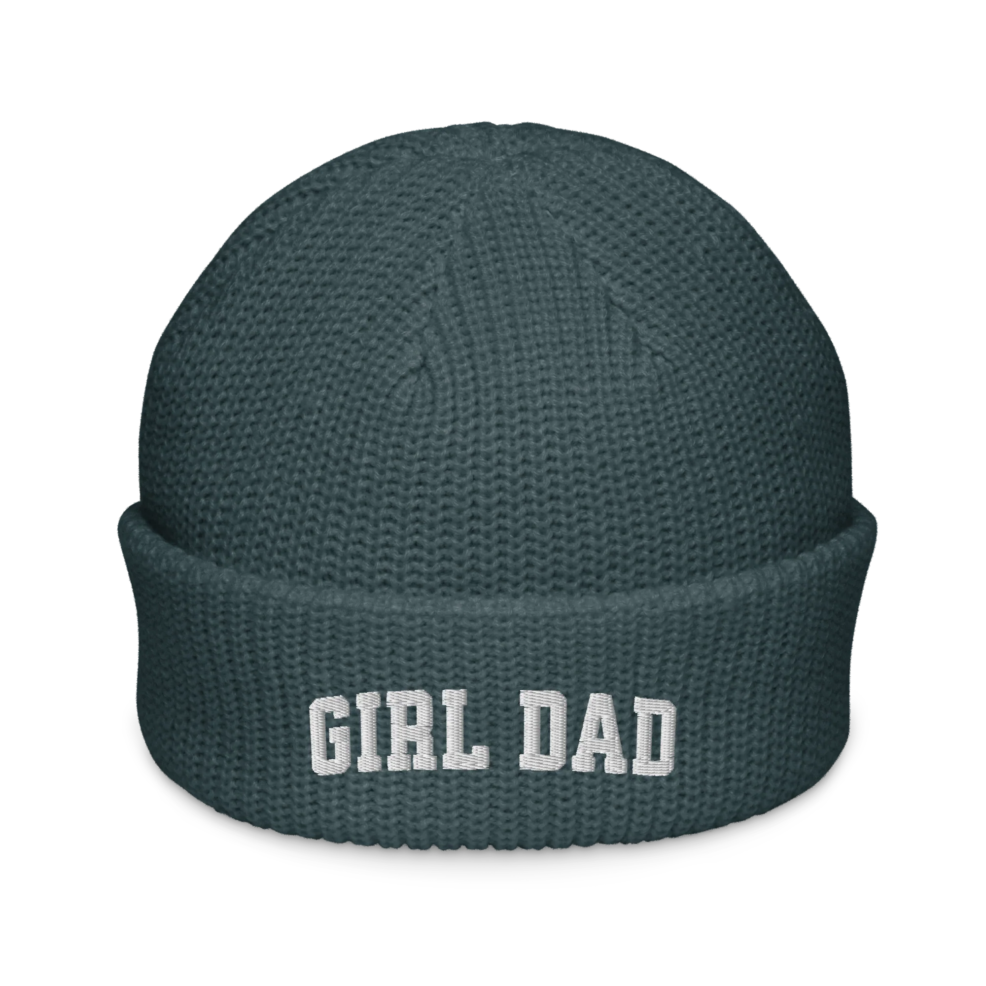 Girl Dad Embroidered Cable Beanie - Image 8