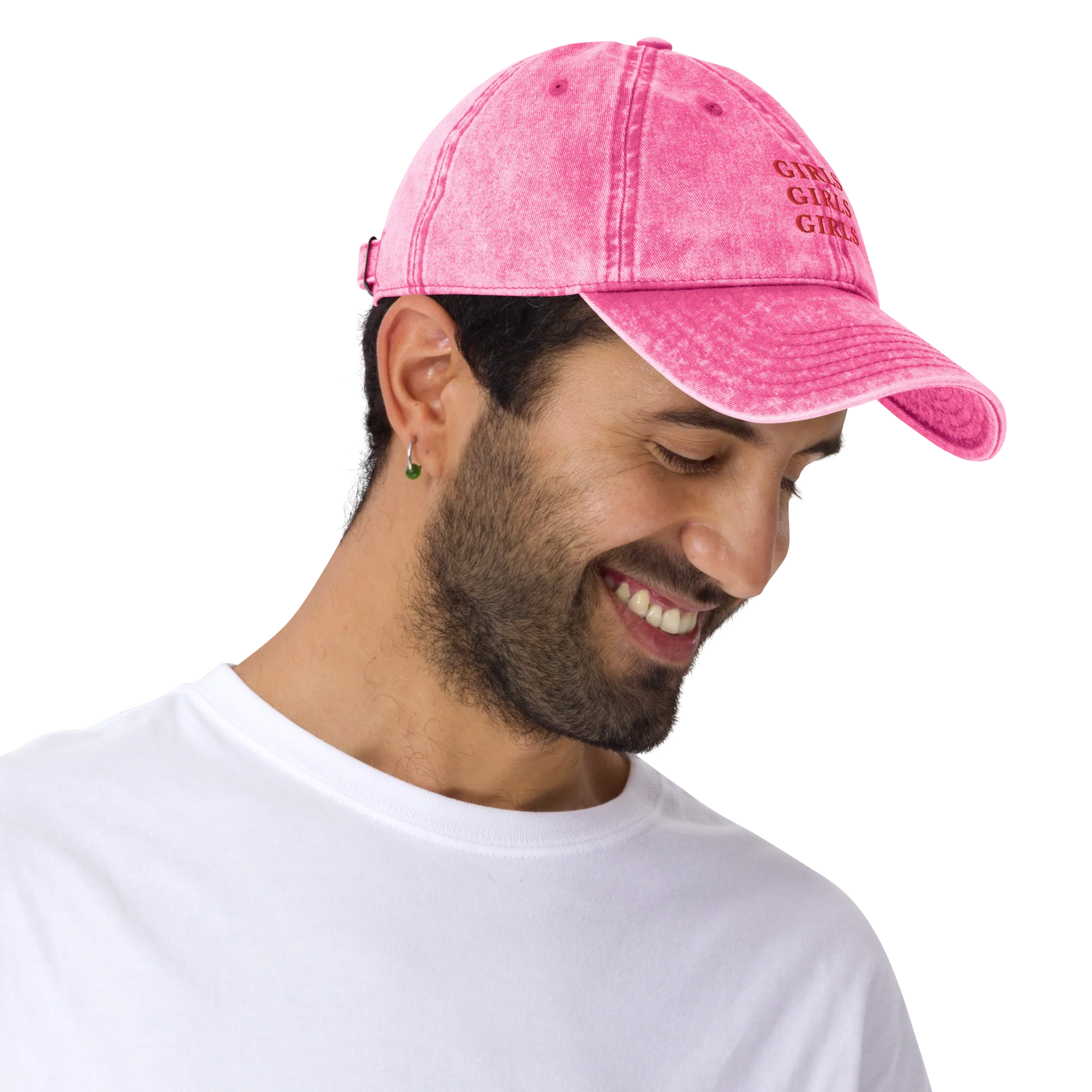 Girls Girls Girls Embroidered Vintage Cap - Image 8
