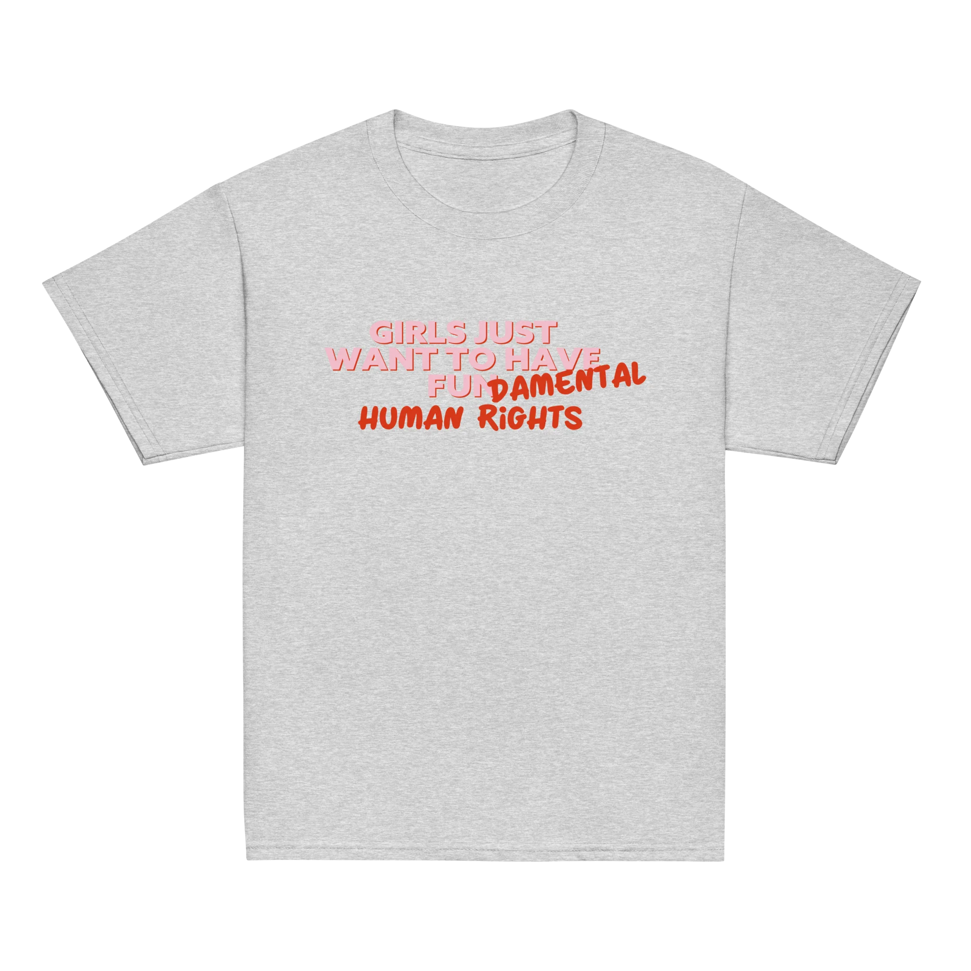 Girls Just Wanna Have Fundamental Human Rights Baby Tee - Image 10