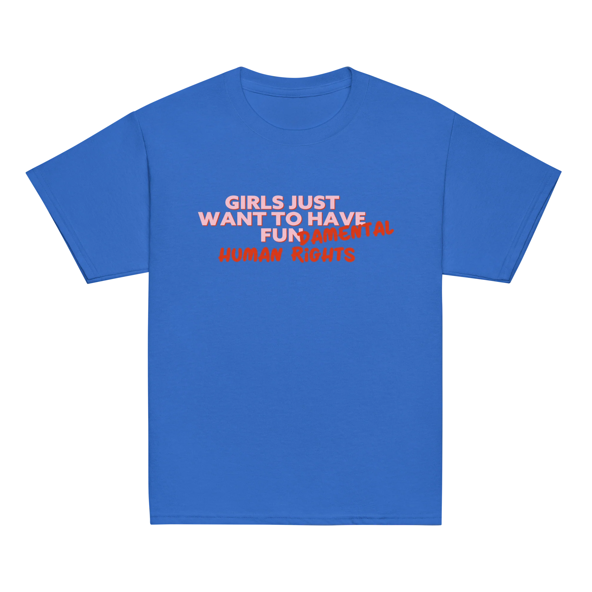 Girls Just Wanna Have Fundamental Human Rights Baby Tee - Image 5