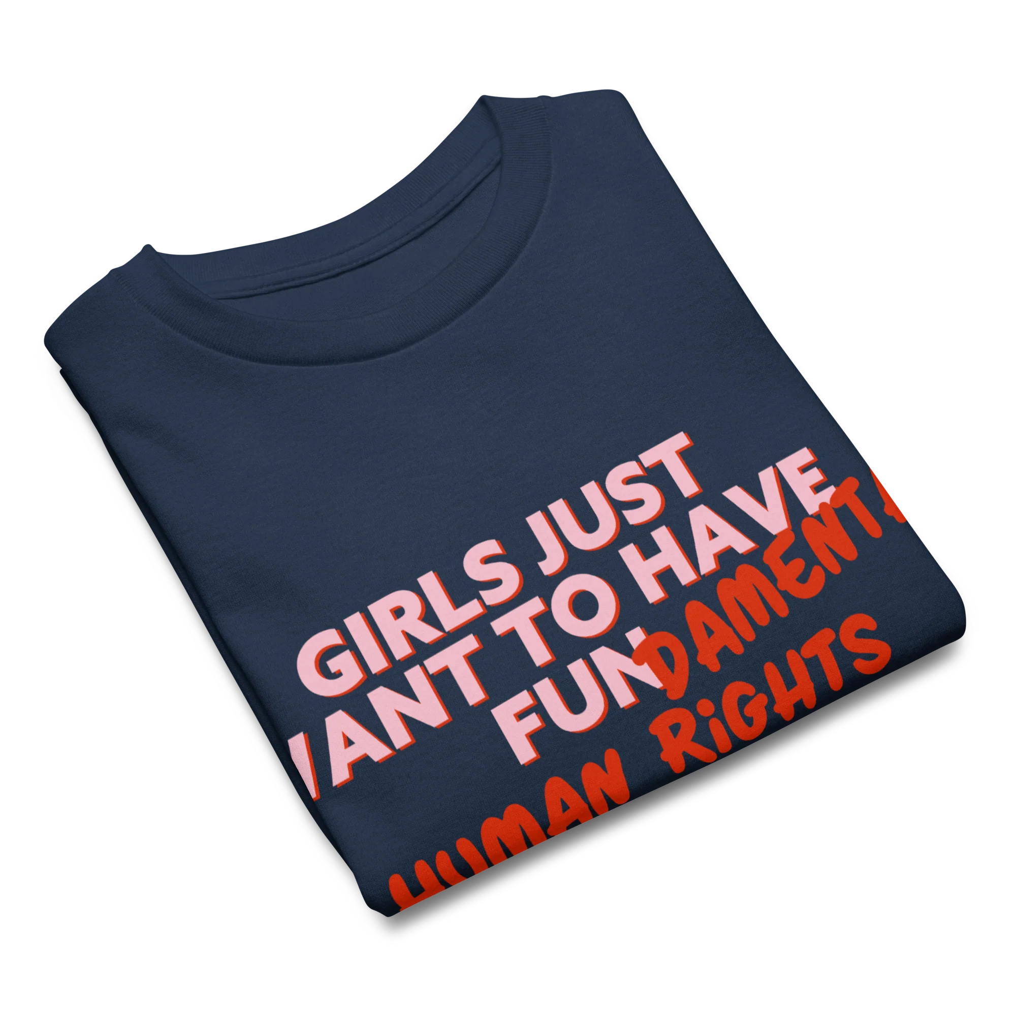 Girls Just Wanna Have Fundamental Human Rights Baby Tee - Image 9