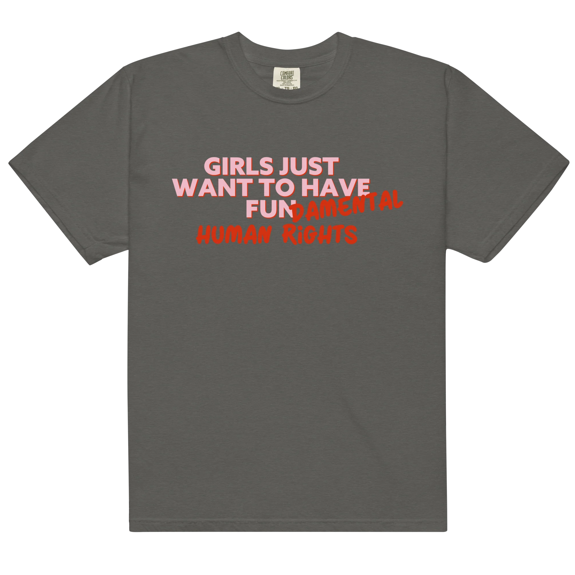 Girls Just Wanna Have Fundamental Human Rights Classic T-Shirt - Image 10