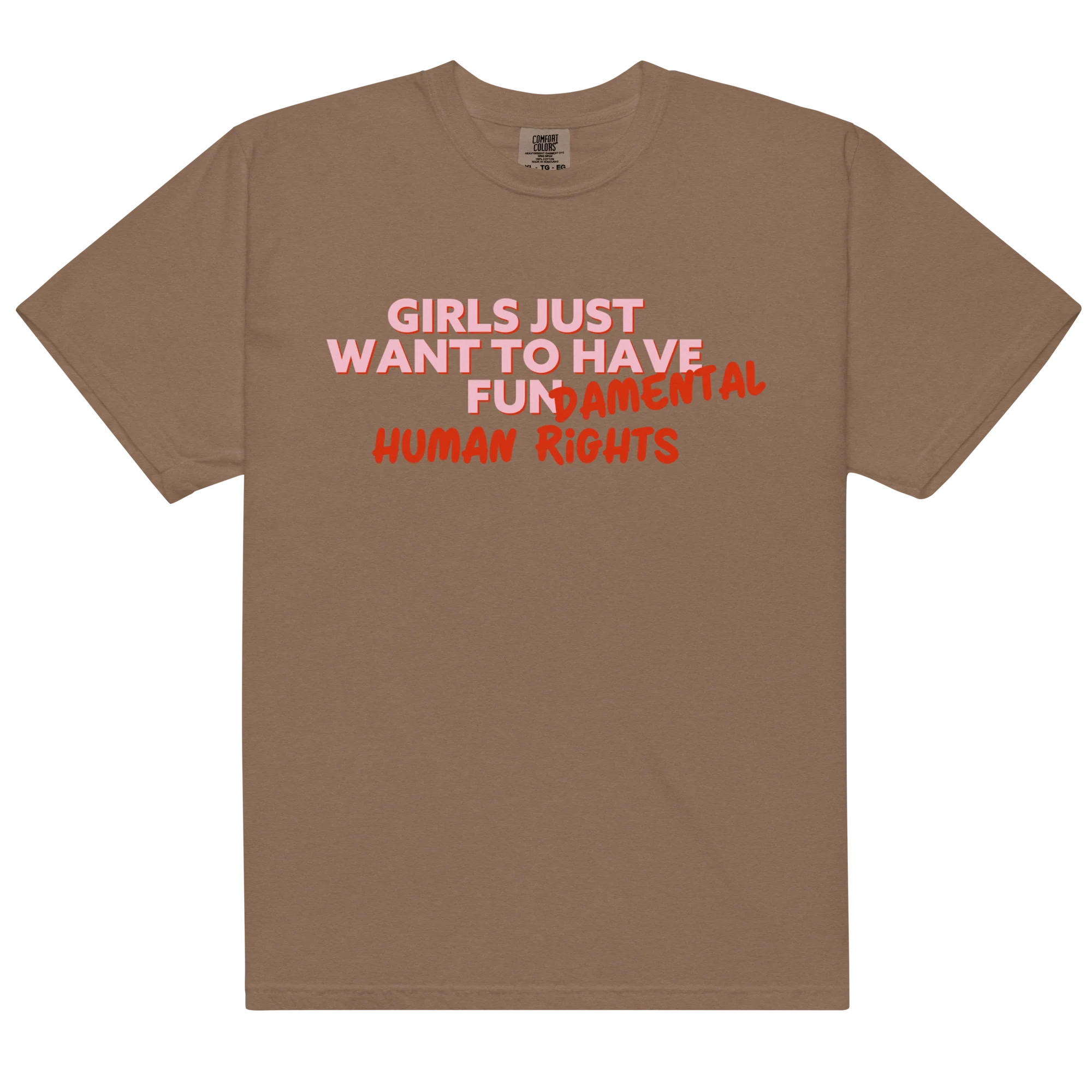 Girls Just Wanna Have Fundamental Human Rights Classic T-Shirt - Image 12