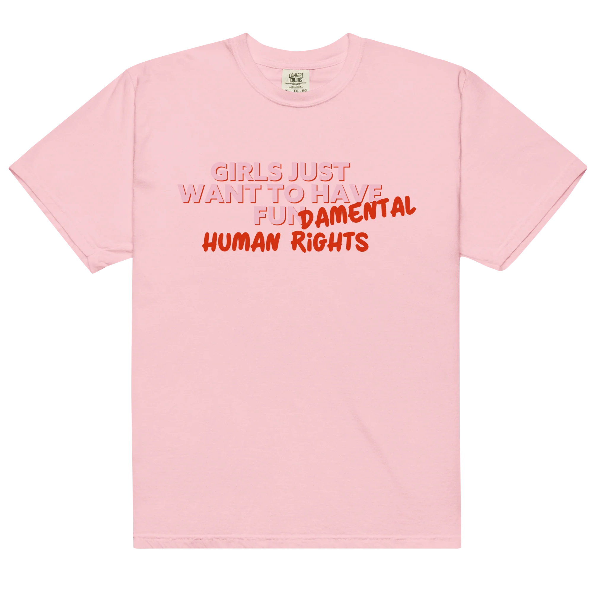 Girls Just Wanna Have Fundamental Human Rights Classic T-Shirt - Image 13