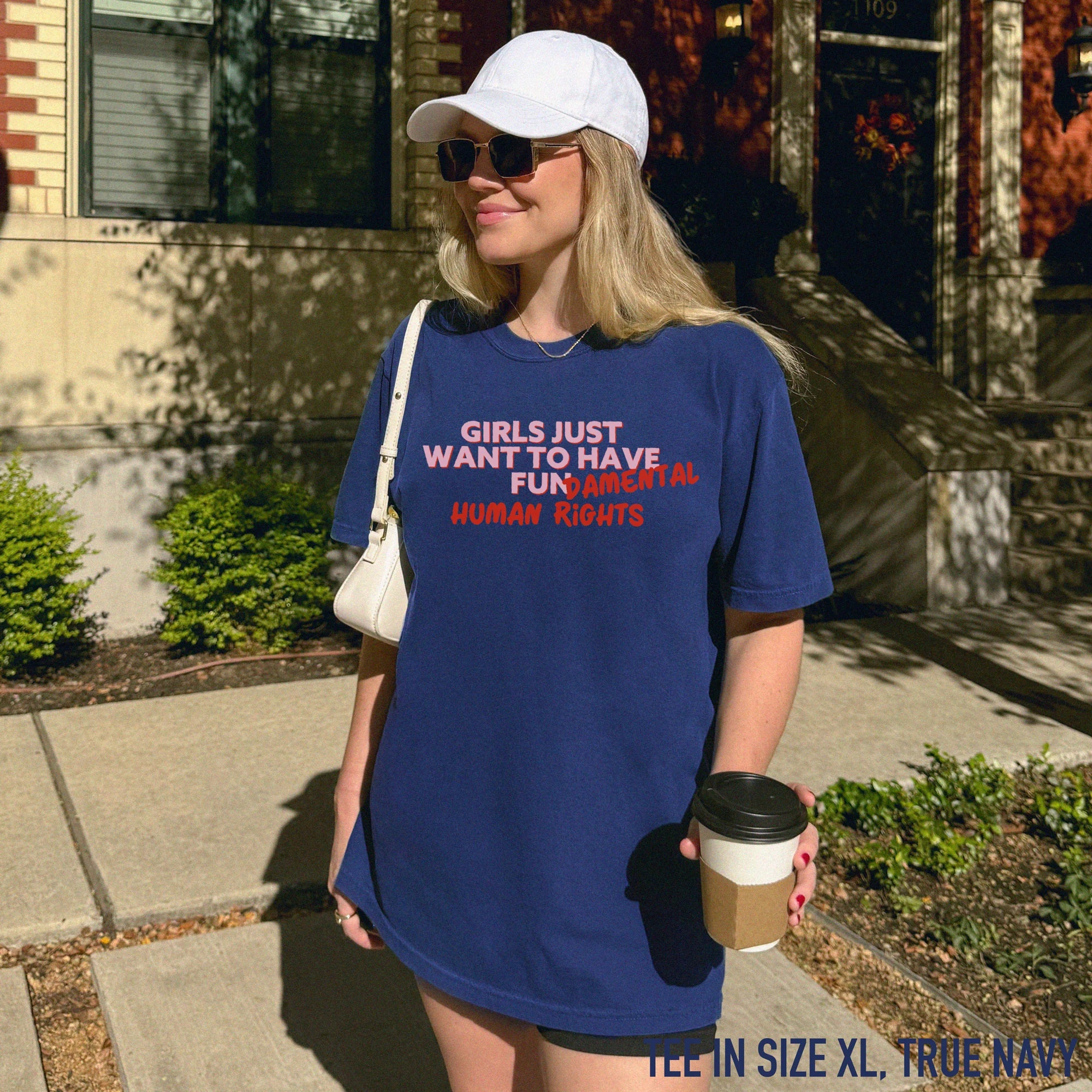 Girls Just Wanna Have Fundamental Human Rights Classic T-Shirt - Image 2