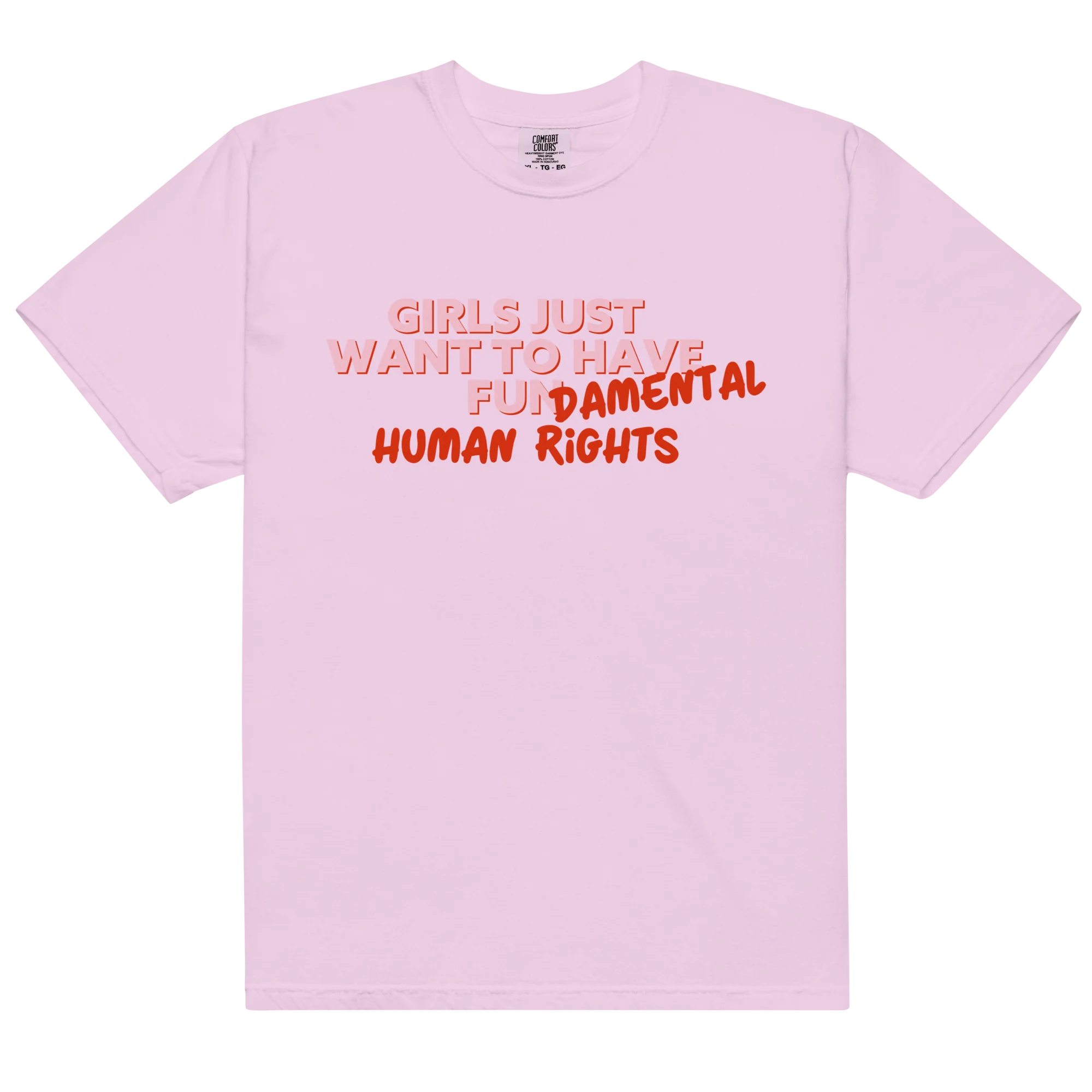 Girls Just Wanna Have Fundamental Human Rights Classic T-Shirt - Image 8