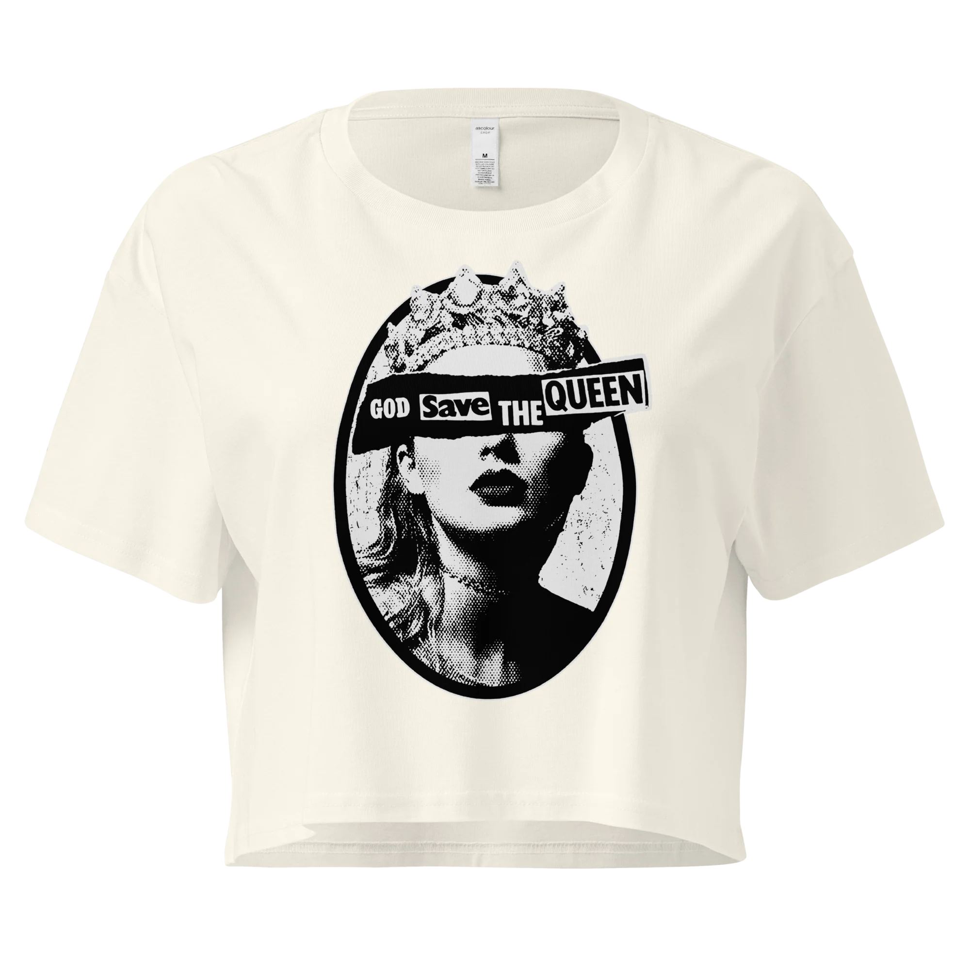 God Save The Queen Taylor Crop Tee - Image 3