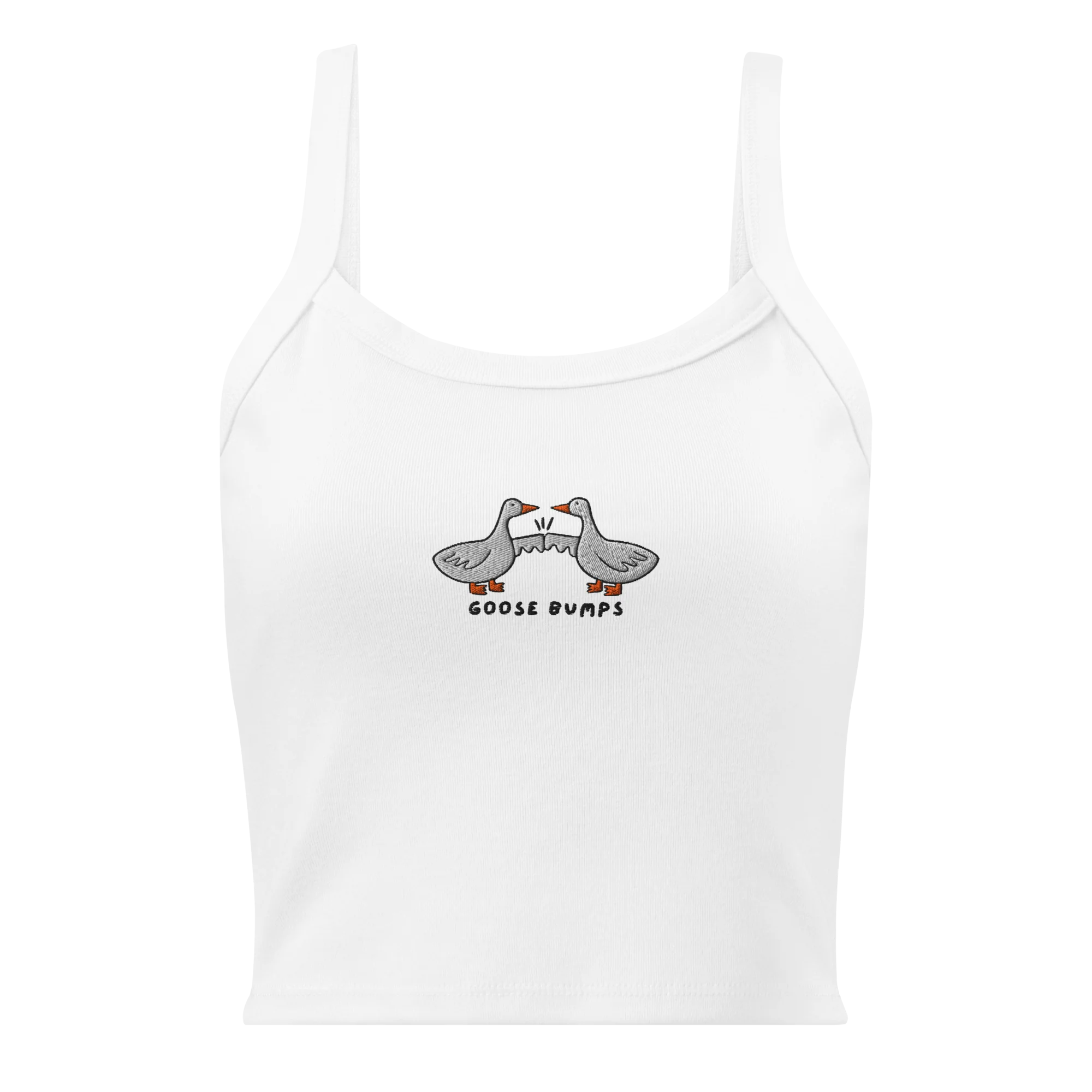 Goose Bumps Rib Embroidered Tank Top - Image 3