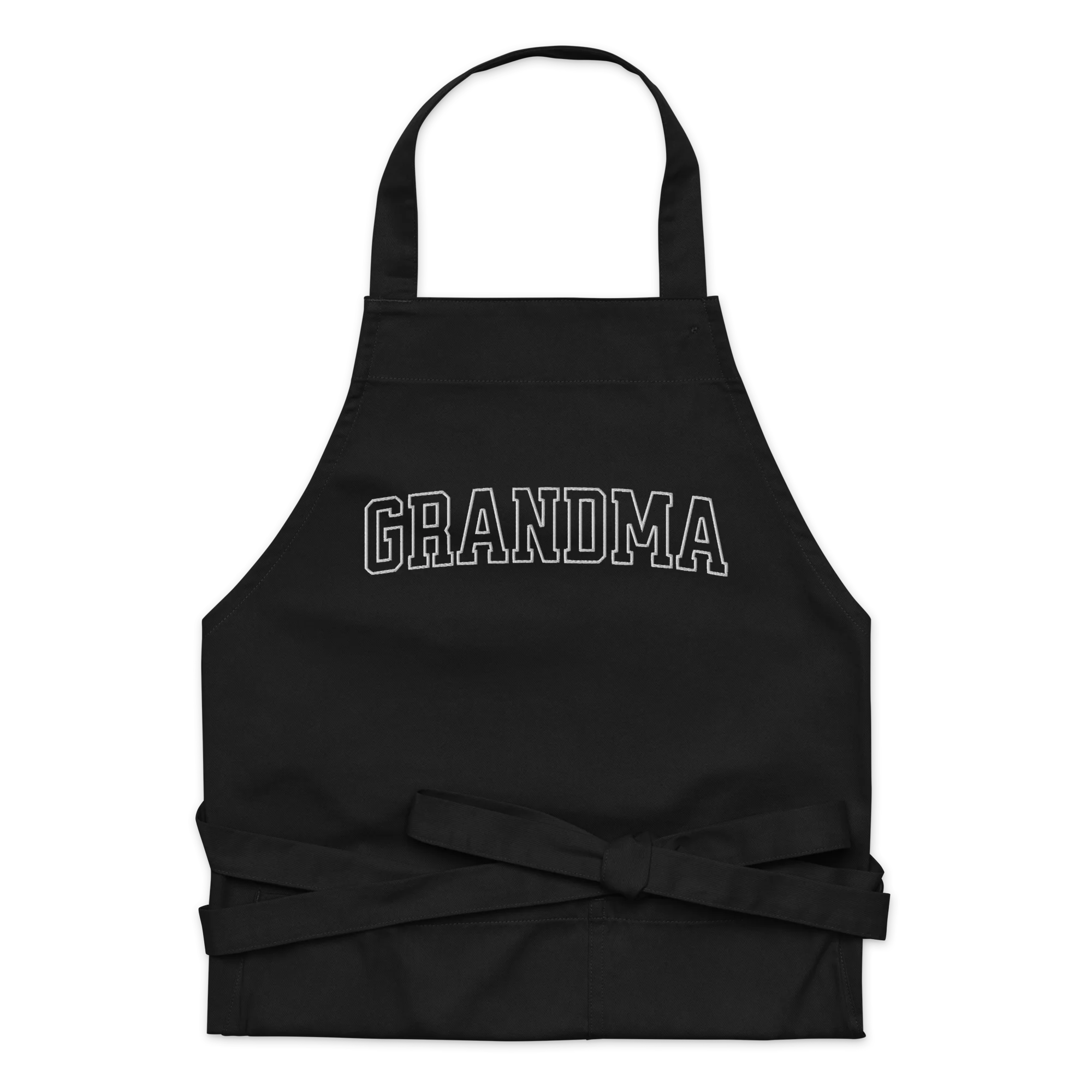 Grandma Grandmother Embroidered Organic Cotton Apron - Image 3