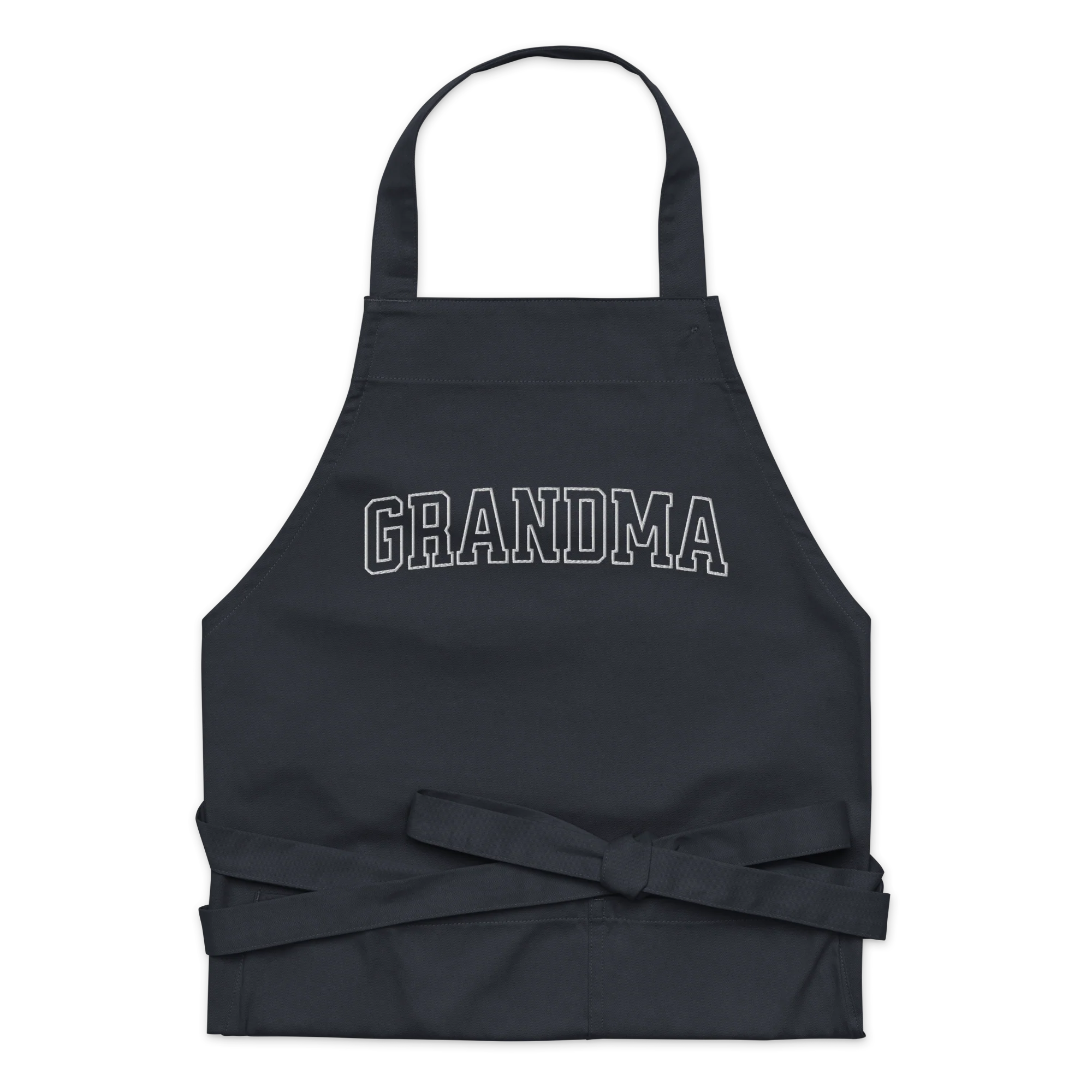 Grandma Grandmother Embroidered Organic Cotton Apron - Image 4