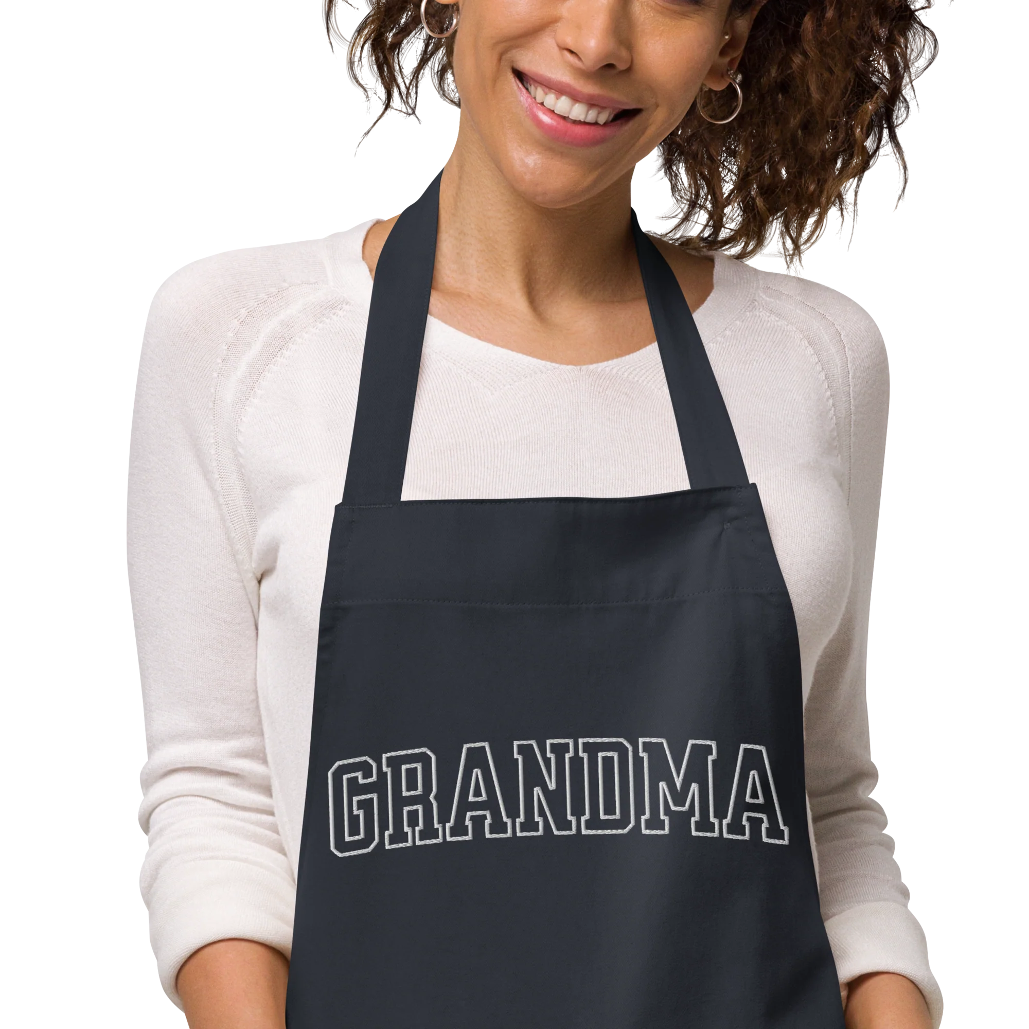 Grandma Grandmother Embroidered Organic Cotton Apron - Image 5