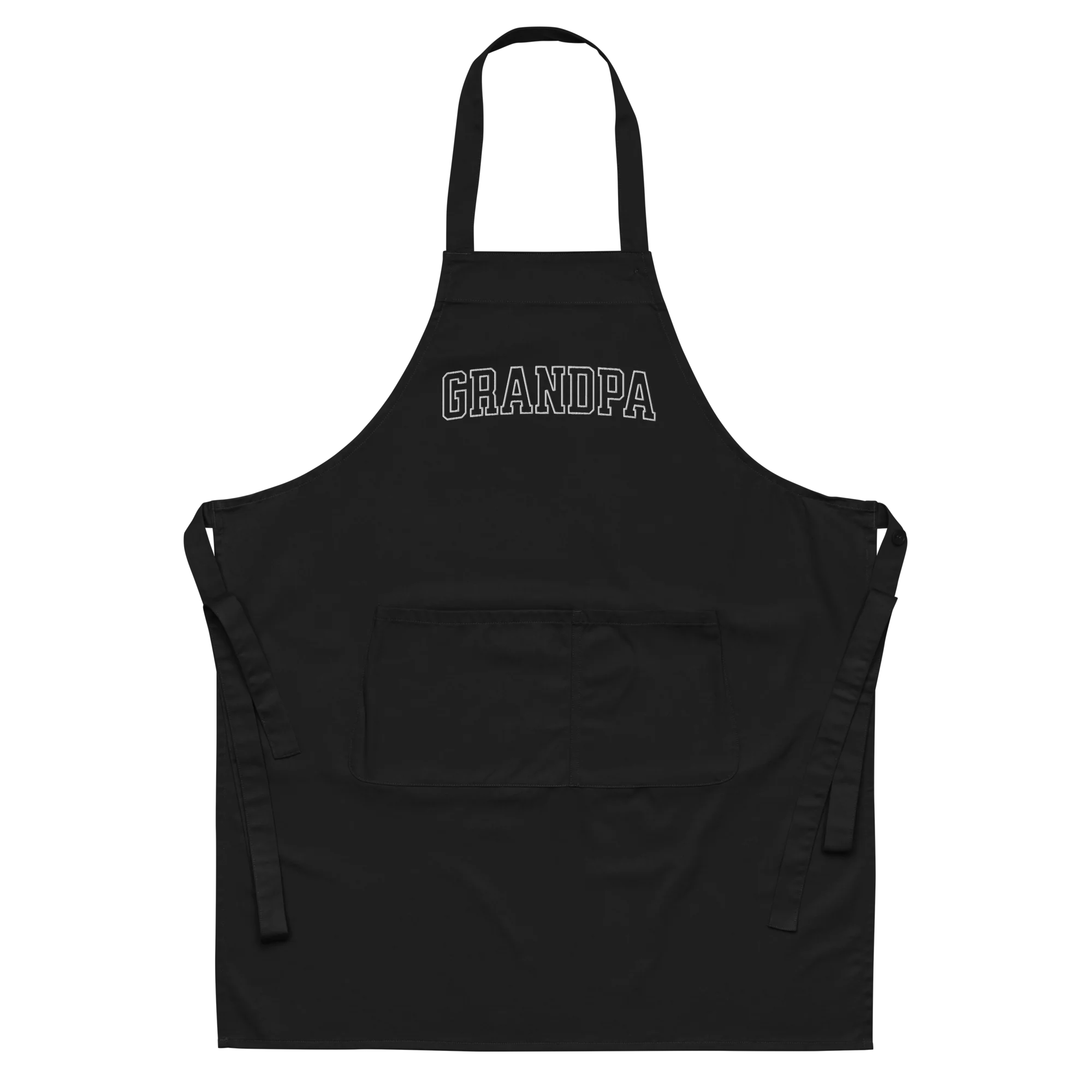 Grandpa Grandfather Embroidered Organic Cotton Apron - Image 6