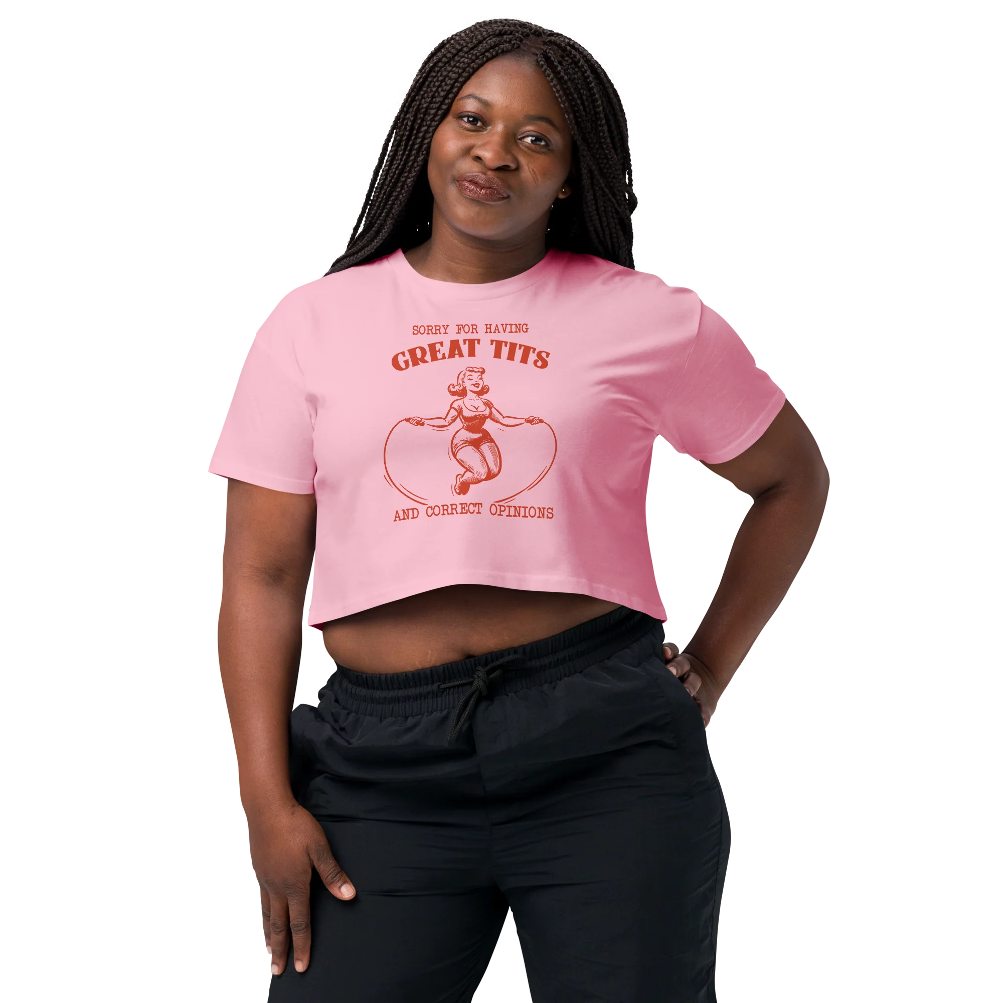 Great Tits Correct Opinions Crop Tee - Image 2