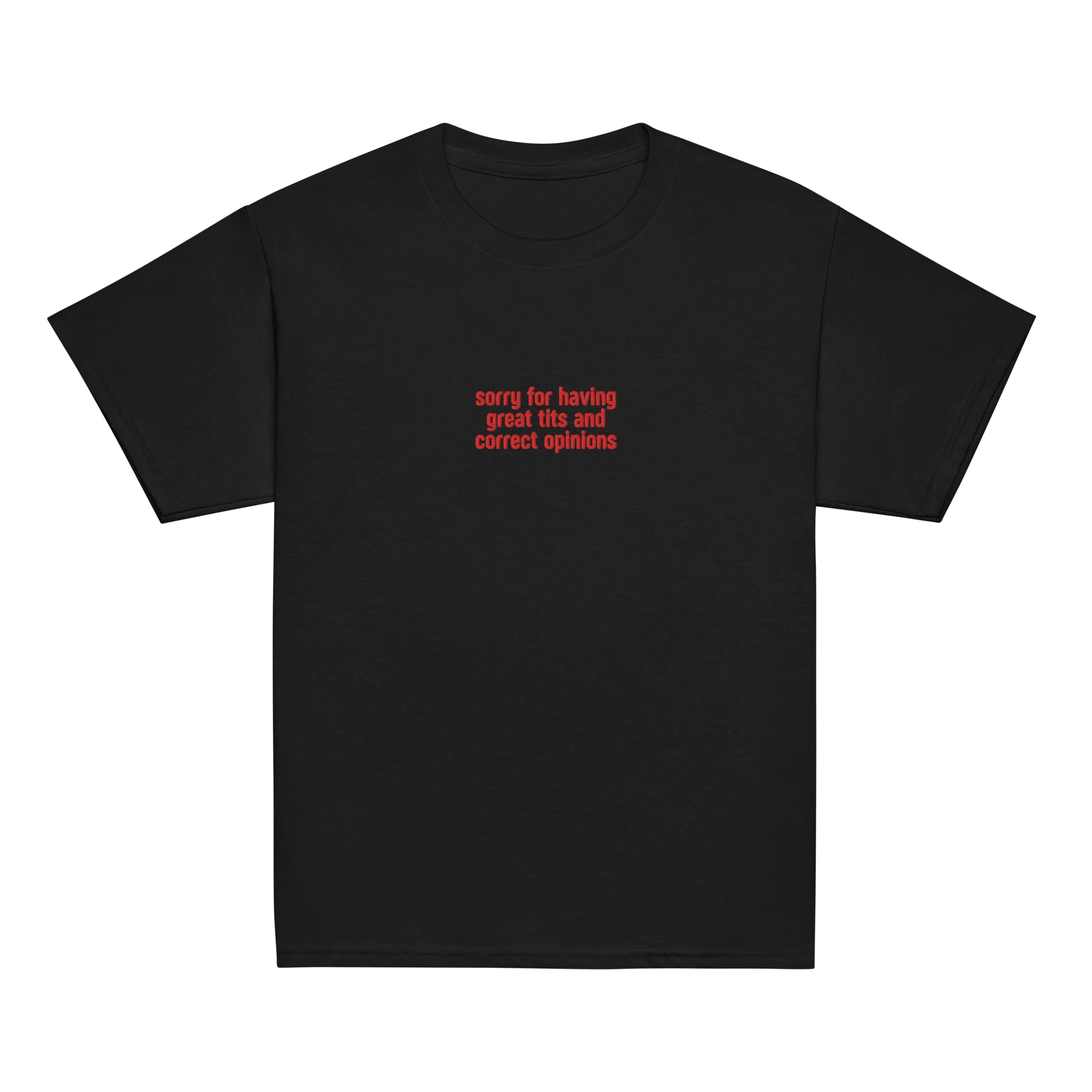 Great Tits Correct Opinions Embroidered Baby Tee - Image 10
