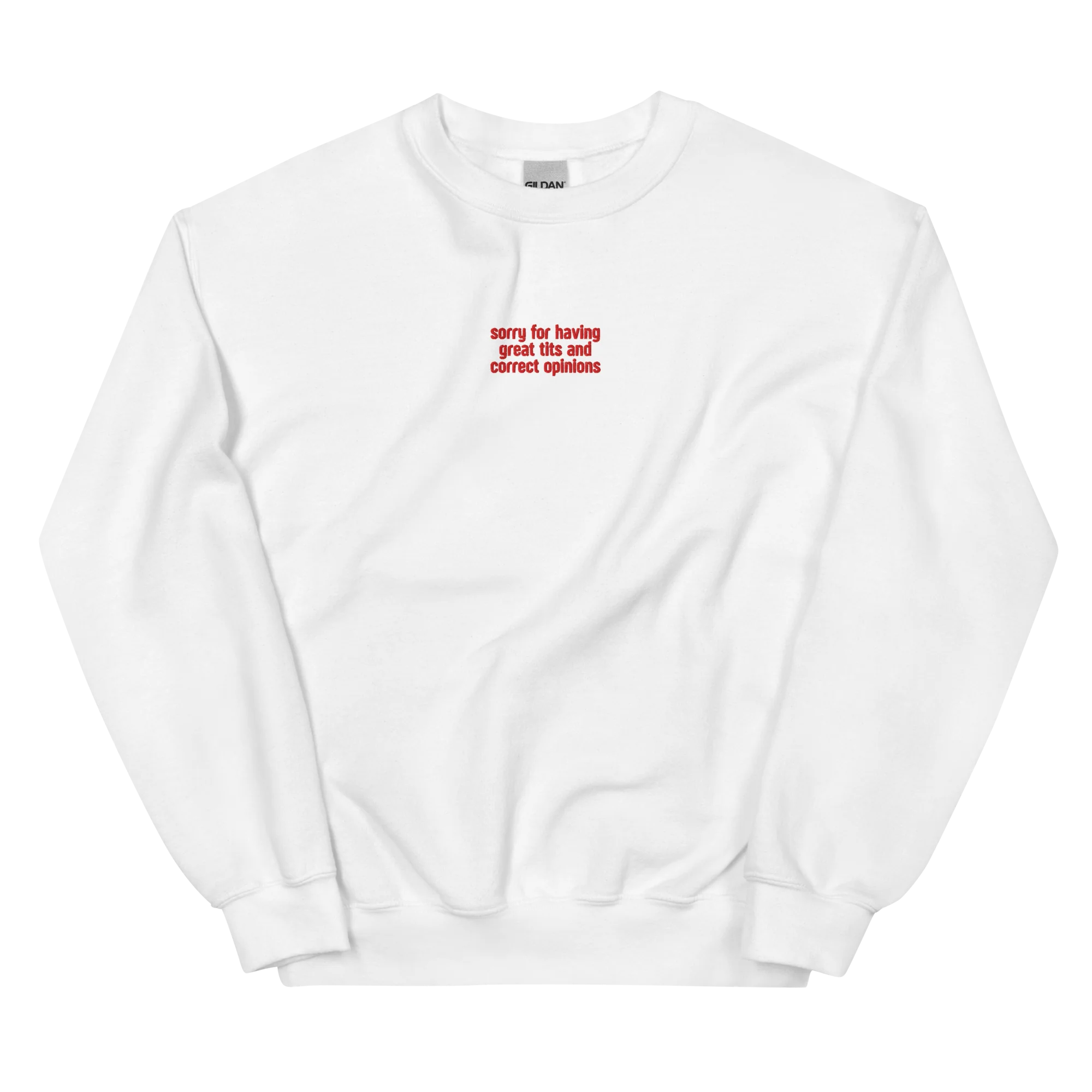 Great Tits Correct Opinions Embroidered Sweatshirt - Image 3