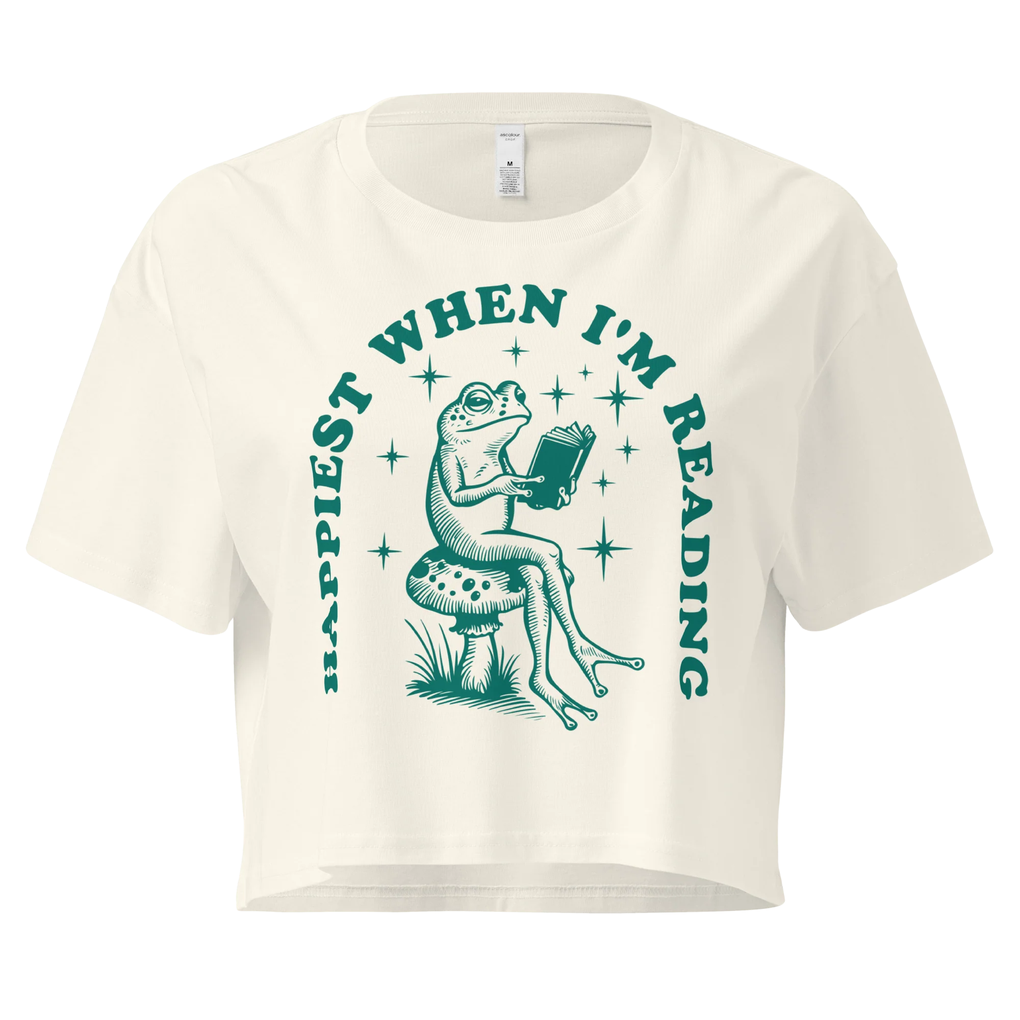 Happiest When I'm Reading Crop Tee