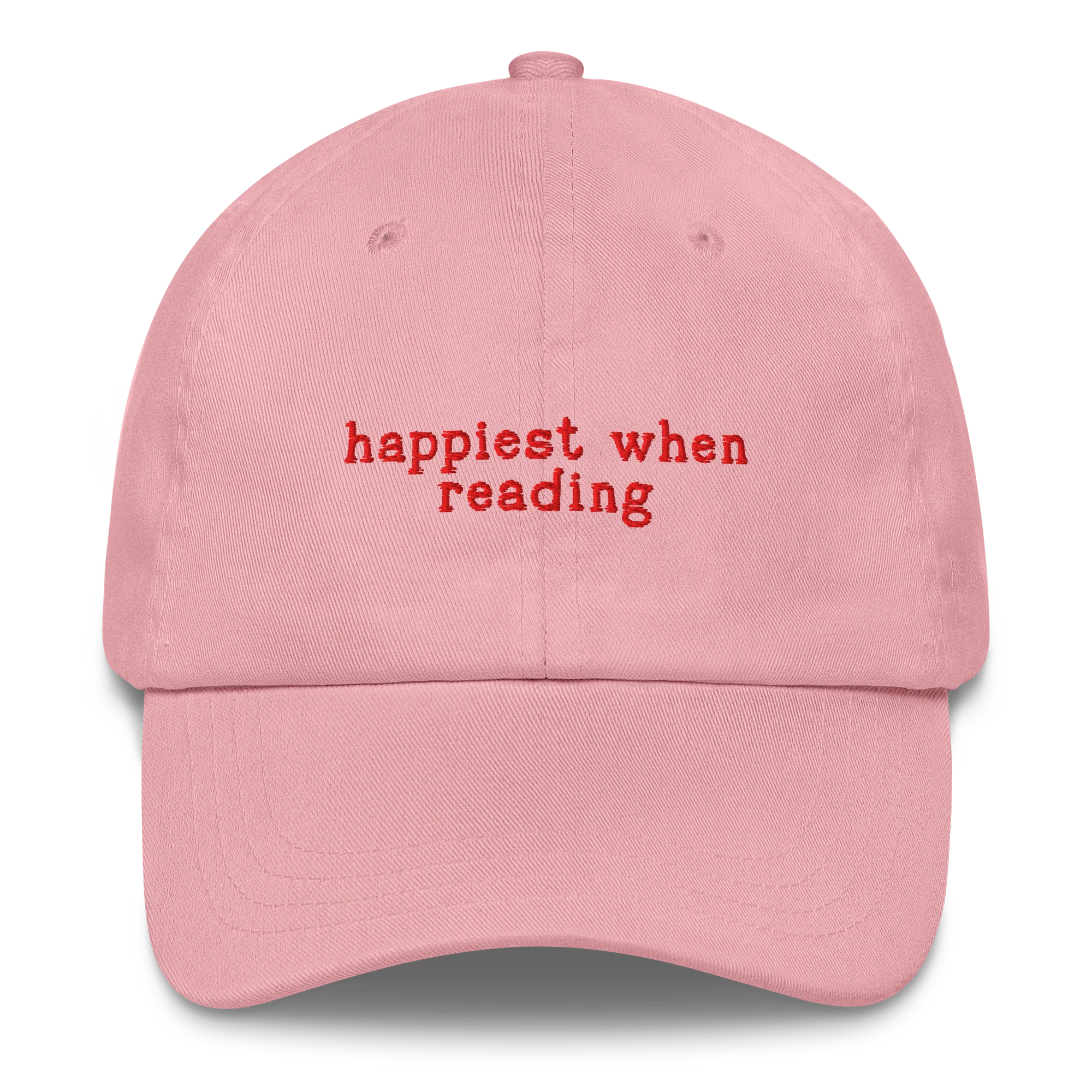 Happiest When Reading Embroidered Cap - Image 8