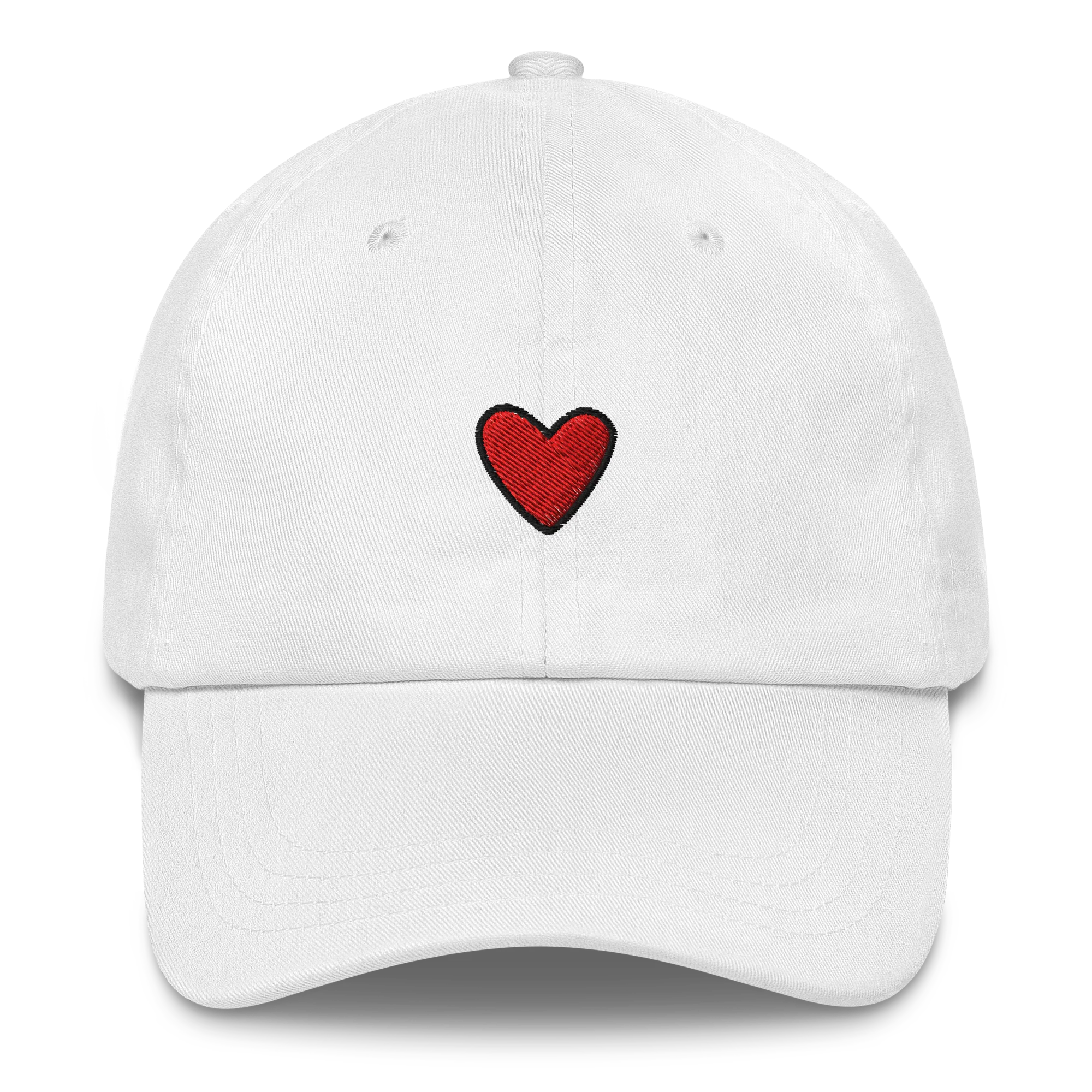Heart Symbol Embroidered Cap