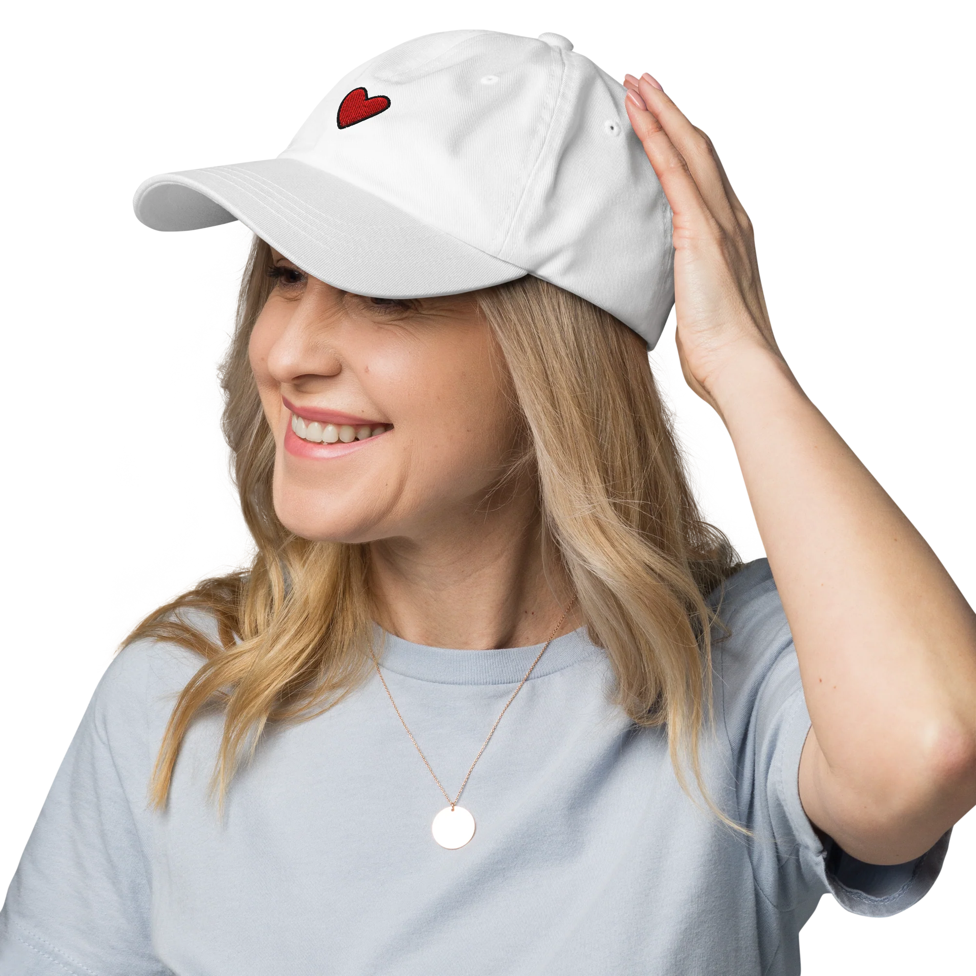 Heart Symbol Embroidered Cap - Image 2