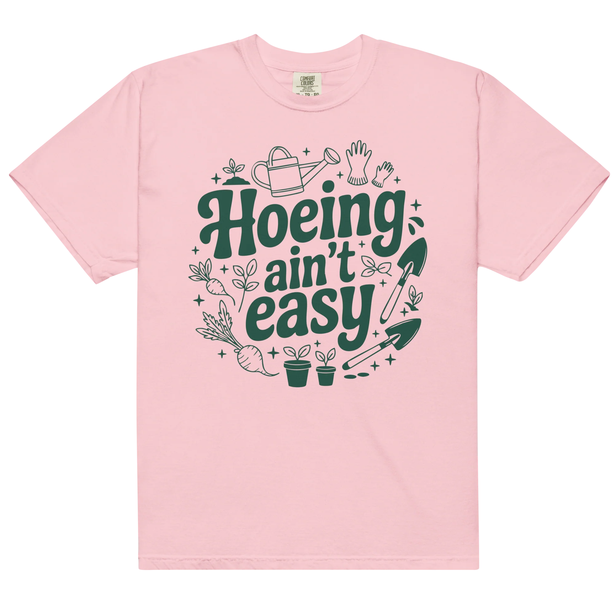 Hoeing Ain't Easy Gardening Classic T-Shirt - Image 8