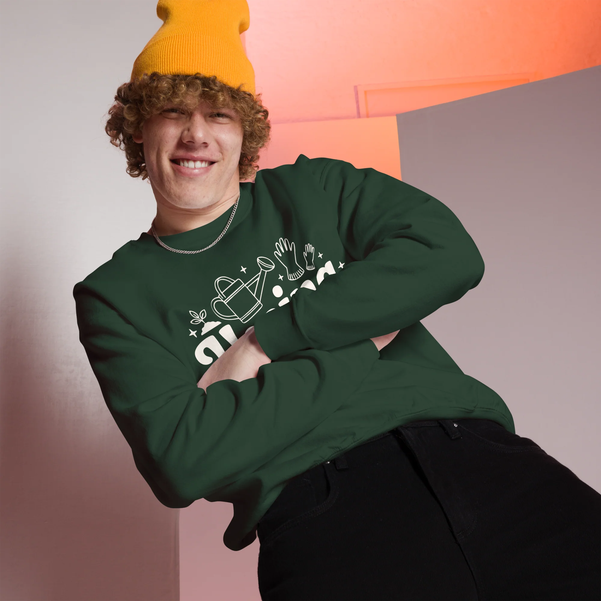 Hoeing Ain't Easy Funny Gardening Sweatshirt - Image 7