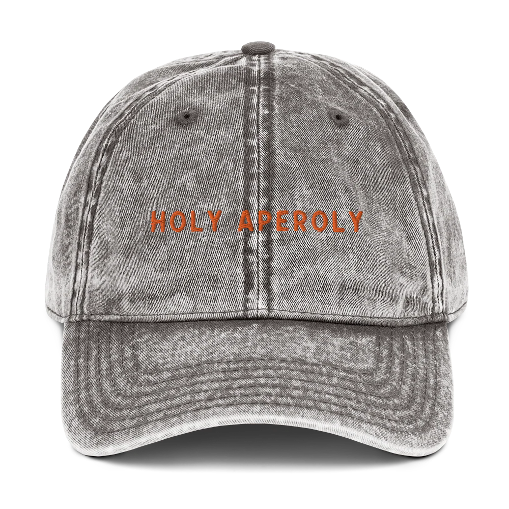 Holy Aperoly Aperol Spritz Embroidered Vintage Cap - Image 10